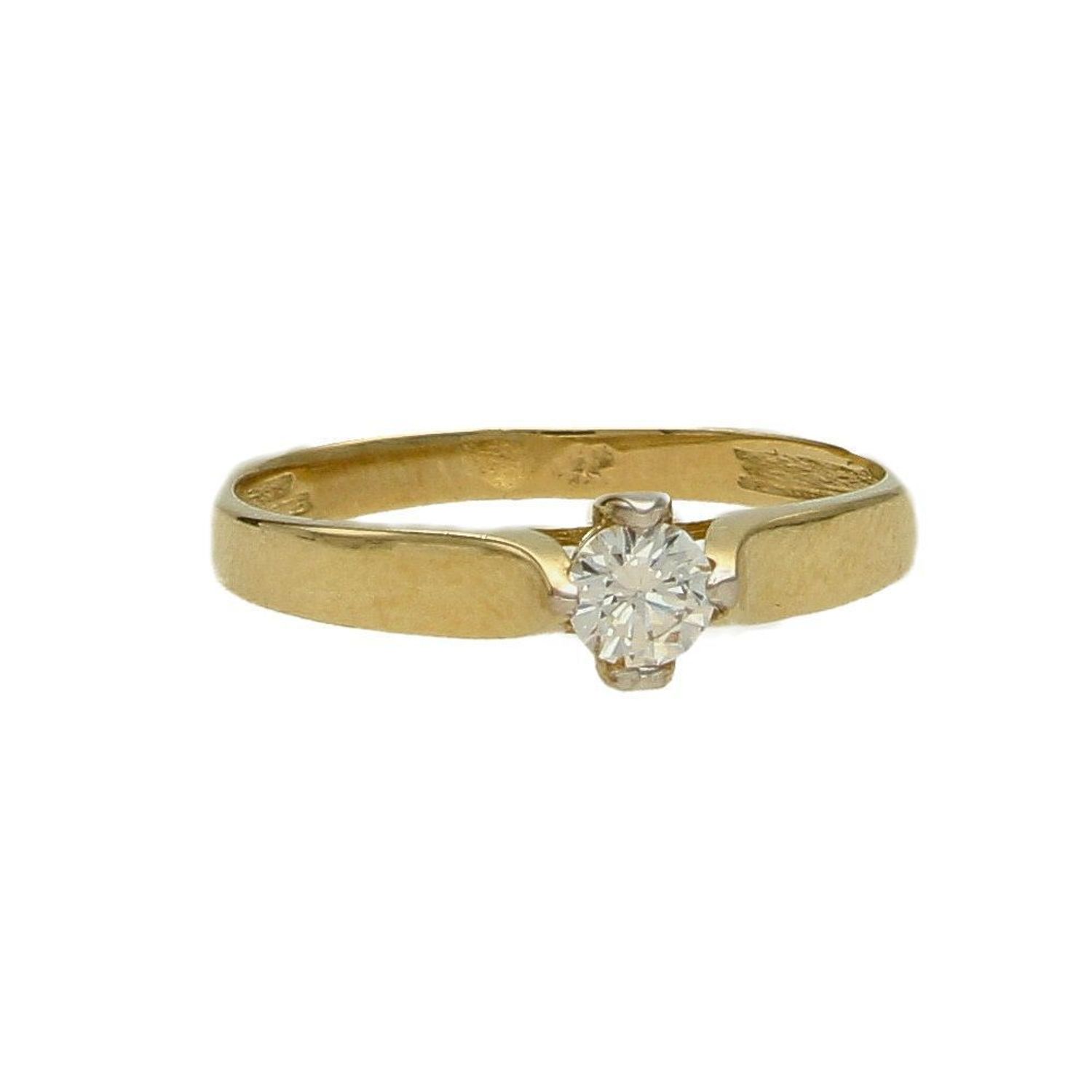 Złoty pierścionek szeroki z cyrkonią 585 DIA-PRS-1775-585.jpg