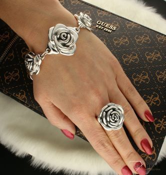 Pierścionek damski srebrny Kwitnąca róża 925 DIA-PRS-19006R-925. Duży pierścionek. Prezent na walentynki. Pokaźna biżuteria. Biżuteria z różą. Darmowa dostawa1.jpg