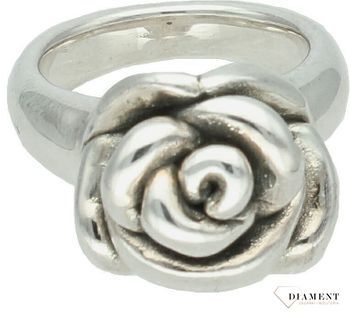Srebrny pierścionek damski 925 duża Róża DIA-PRS-19524R-925. Srebrny pierścionek damski. Pierścionek srebrny z różą dla kobiety. Srebrny pierścionek damski na prezent. 1.jpg