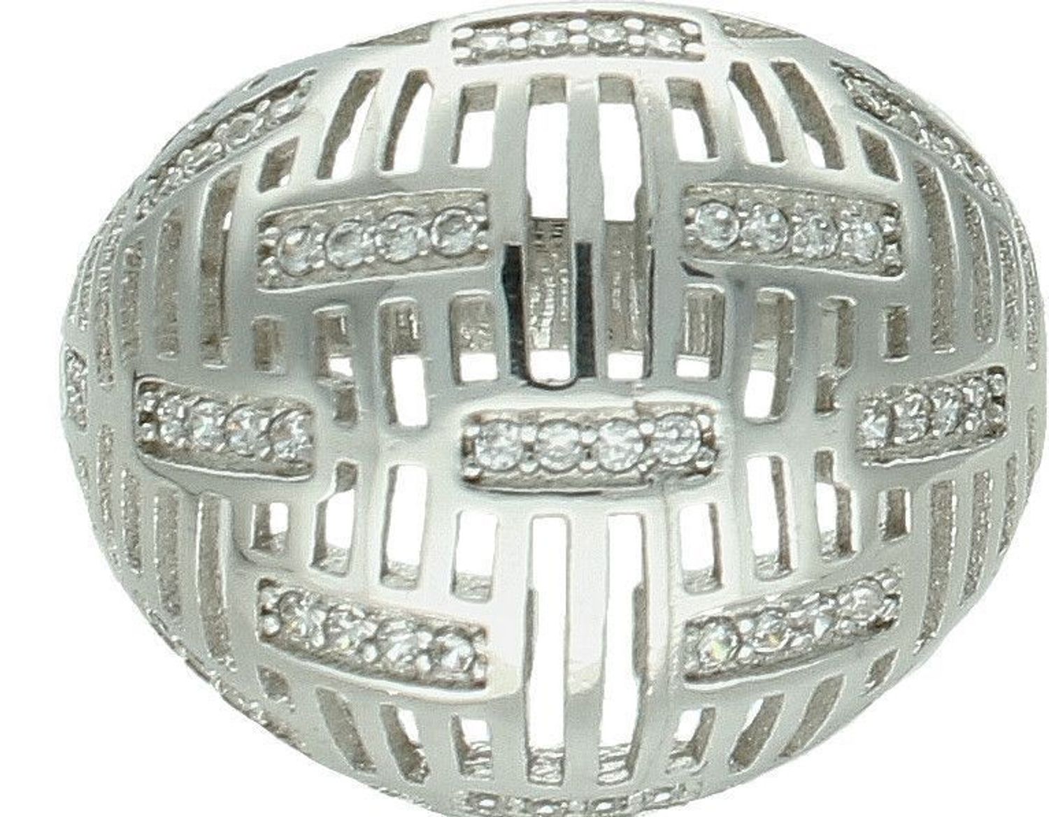 Srebrny pierścionek damski 925 ażurowy ozdobiony cyrkoniami rozmiar 17 DIA-PRS-2179-925 (3).jpg