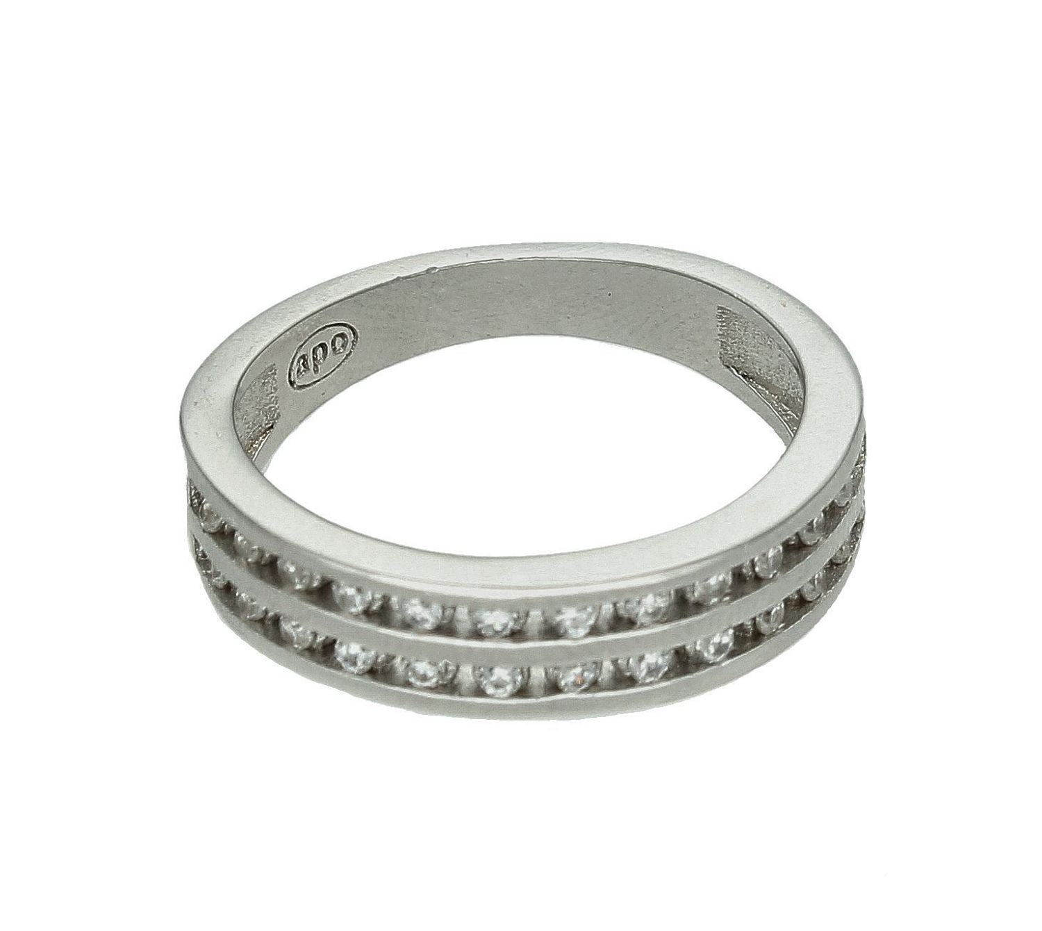 Pierścionek srebrny 925 obrączka z cyrkoniami rozmiar 11 DIA-PRS-2183-925 (2).jpg