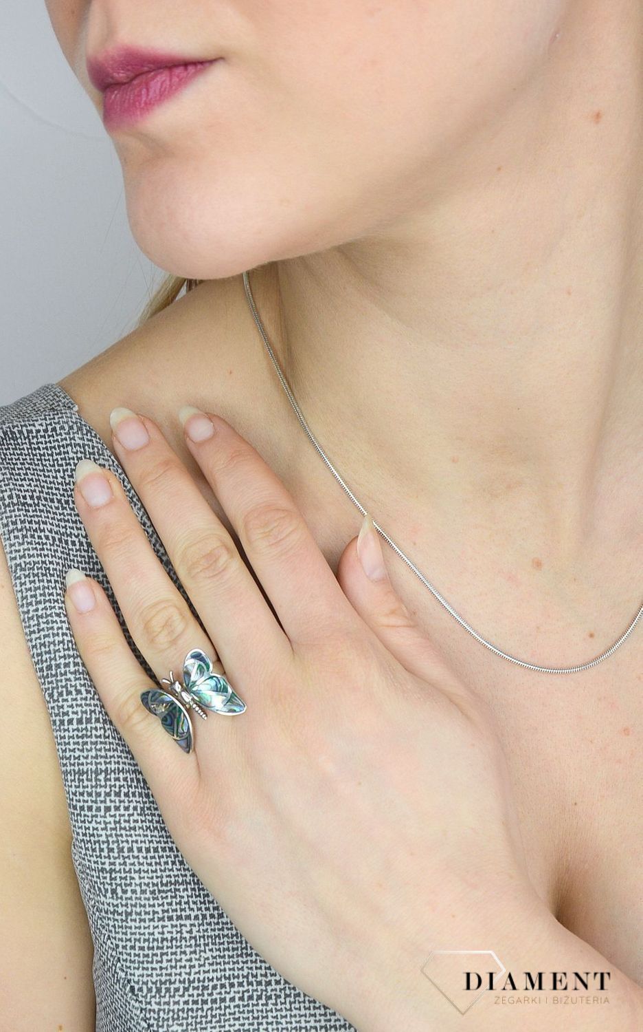 Pierścionek srebrny motyl z masy perłowej DIA-PRS-2794-925.xc.jpg