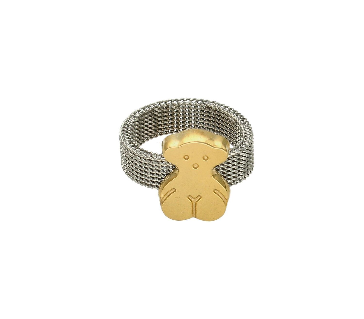 Pierścionek Stalowy pierścionek srebrna obrączka 'Tuos' Miś DIA-PRS-2909-MIS (1).jpg