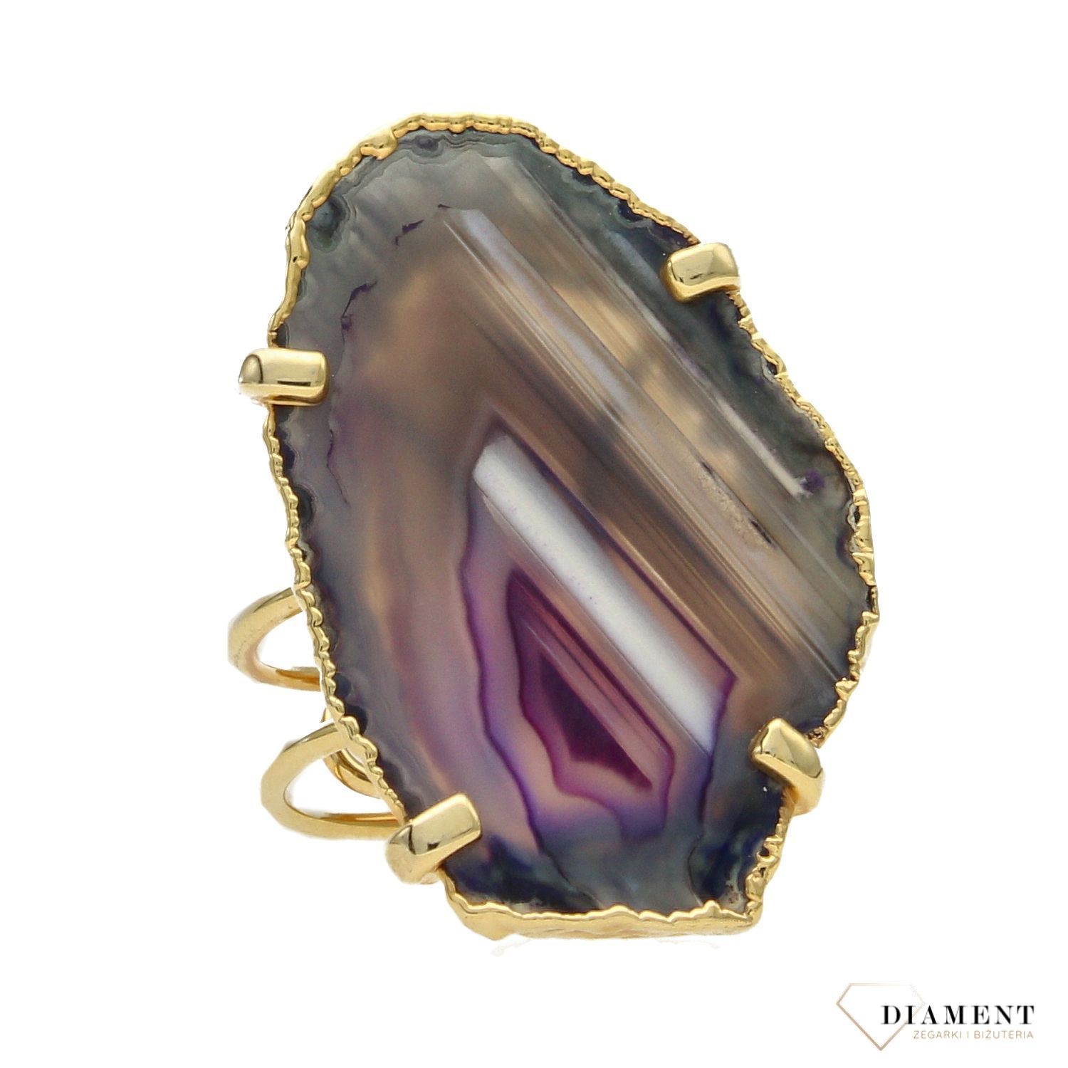 Srebrny pierścionek pozłacany duży agat DIA-PRS-3395-925 (1).jpg