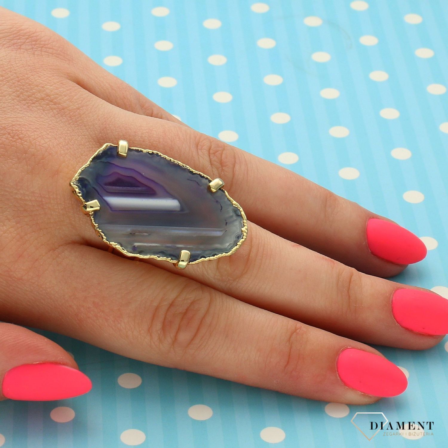 Srebrny pierścionek pozłacany duży agat DIA-PRS-3395-925 (1).jpg