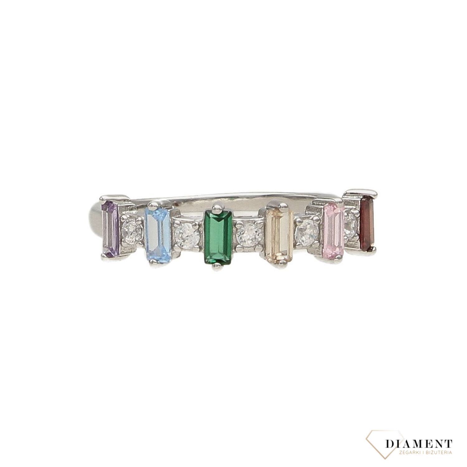 Srebrny pierścionek obrączka z kolorowymi prostokątami DIA-PRS-3709-925 (1).jpg