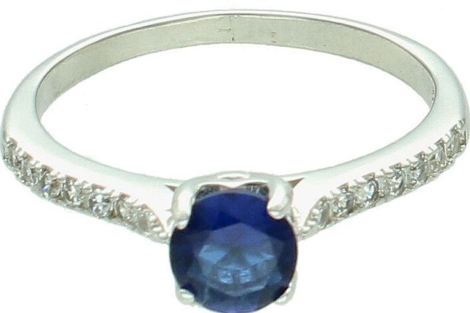 Srebrny pierścionek damski 925 z granatową cyrkonią rozmiar 20 DIA-PRS-3723-925 (2).jpg