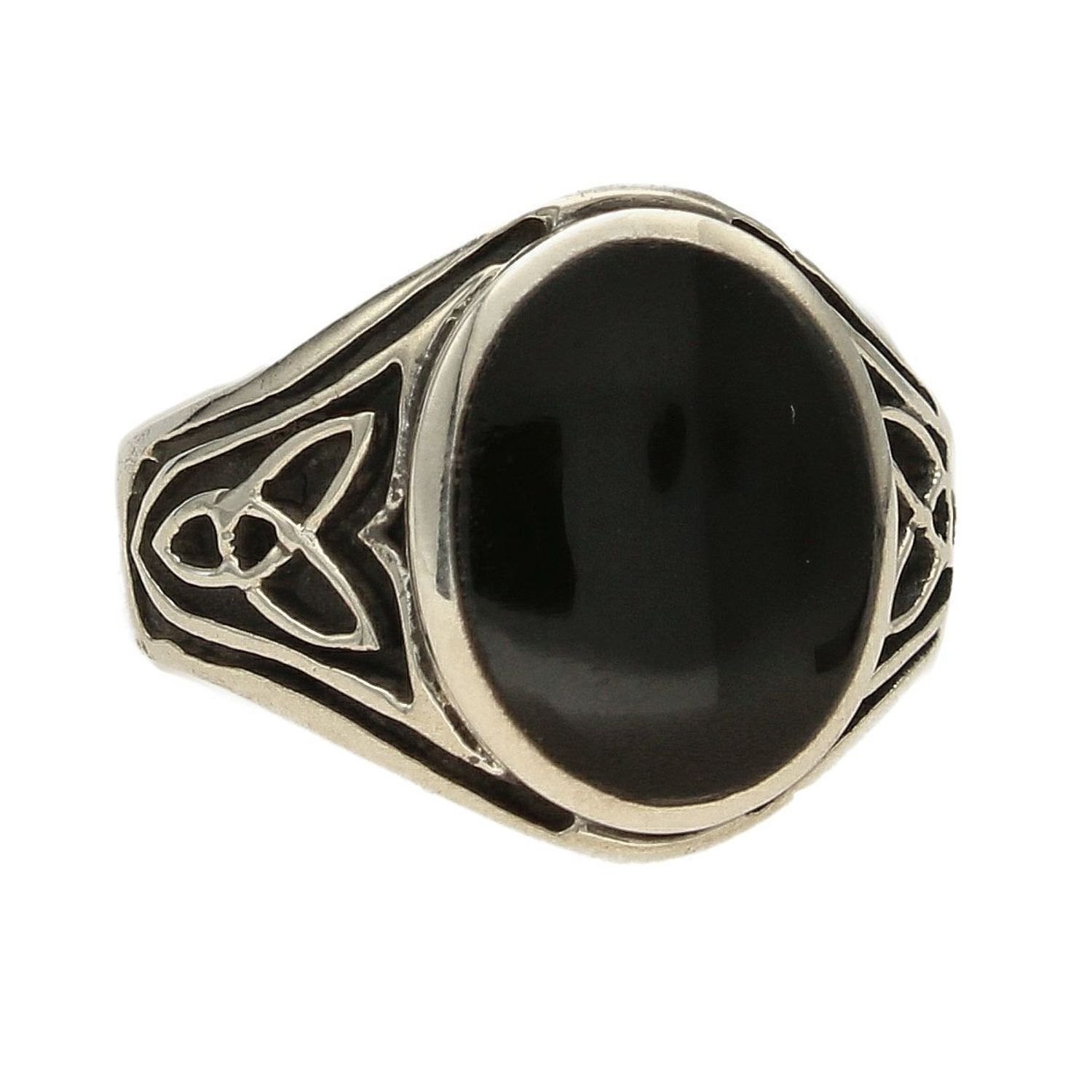 Srebrny, owalny sygnet z Onyksem i grawerem 925 DIA-PRS-3961-925 (1).jpg