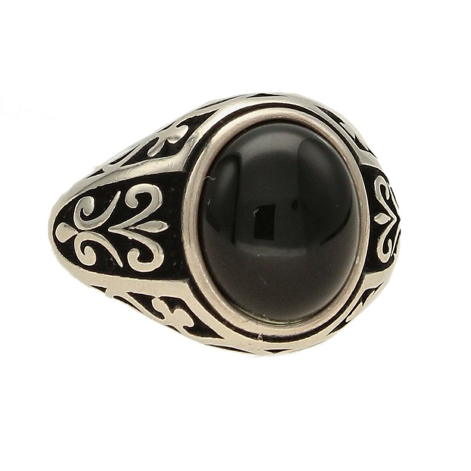Srebrny sygnet z owalnym Onyksem i grawerem 925 DIA-PRS-3965-925 (1).jpg