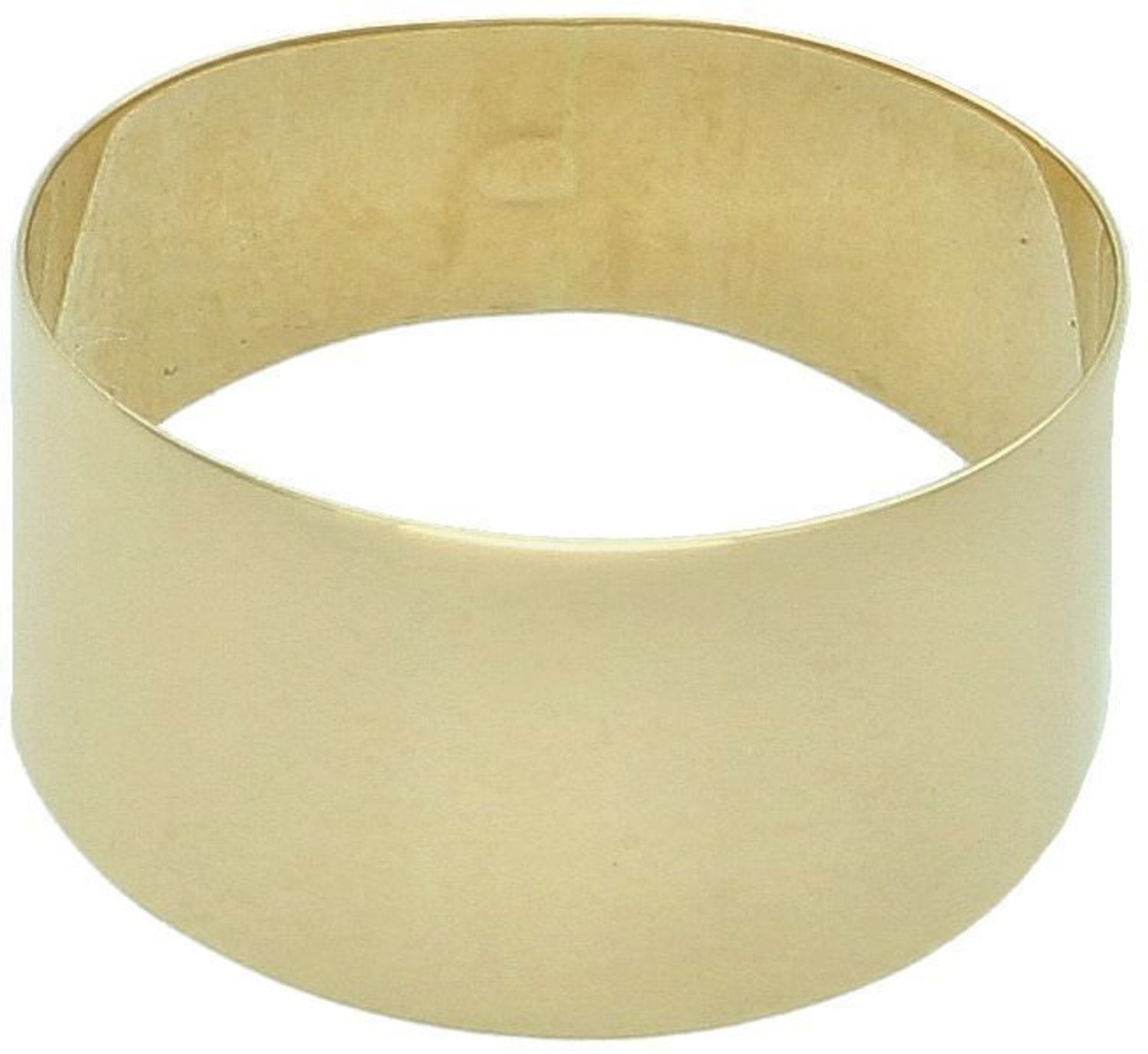 Złoty pierścionek damski 585 o szerokości 1 cm, zwężany do 0,7 cm. Modna i wygodna obrączka wykonana z 14-karatowego złota. Idealny prezent, wysoka jakość.1.jpg