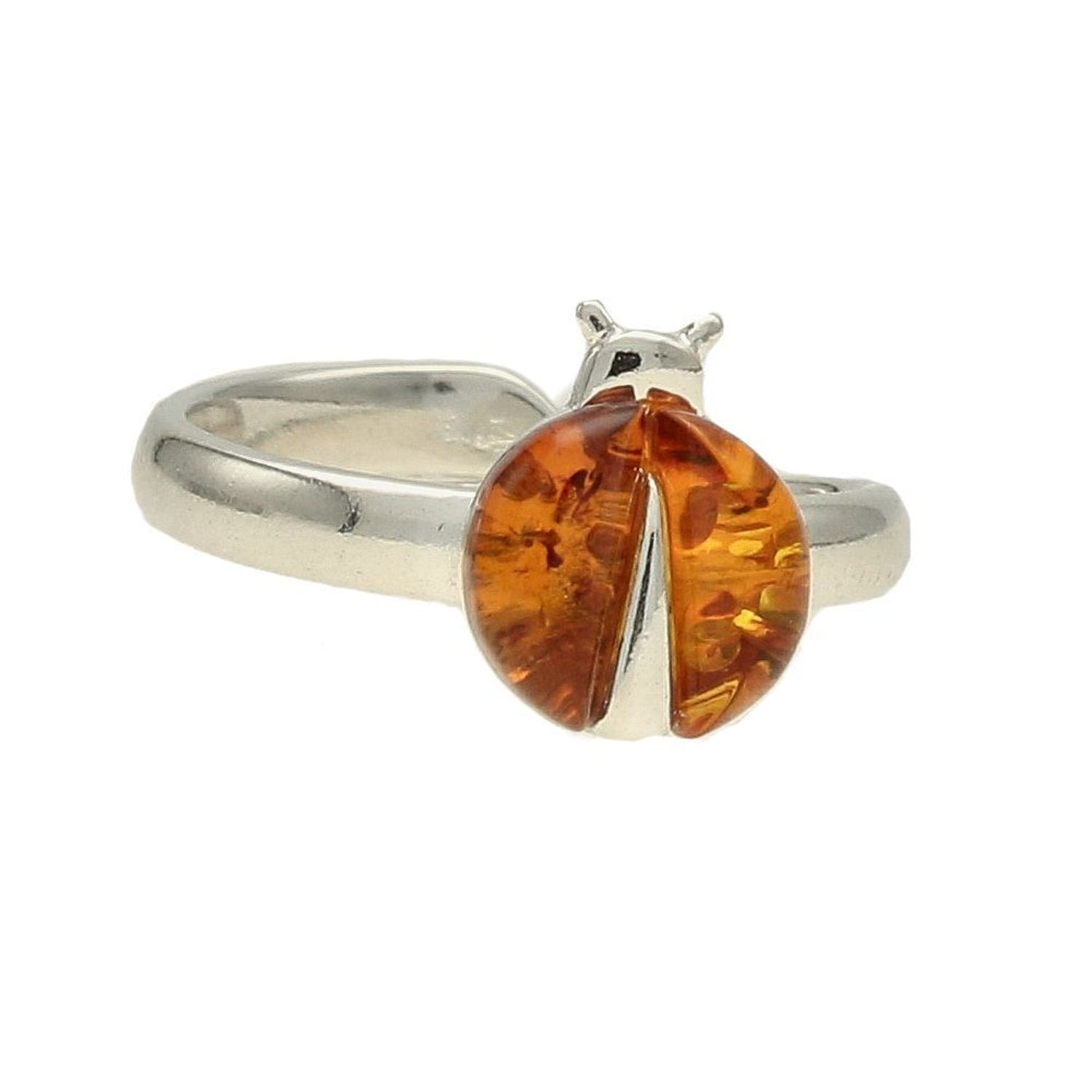 Srebrny pierścionek 925 'bursztynowa biedronka' DIA-PRS-4522-925 (1).jpg