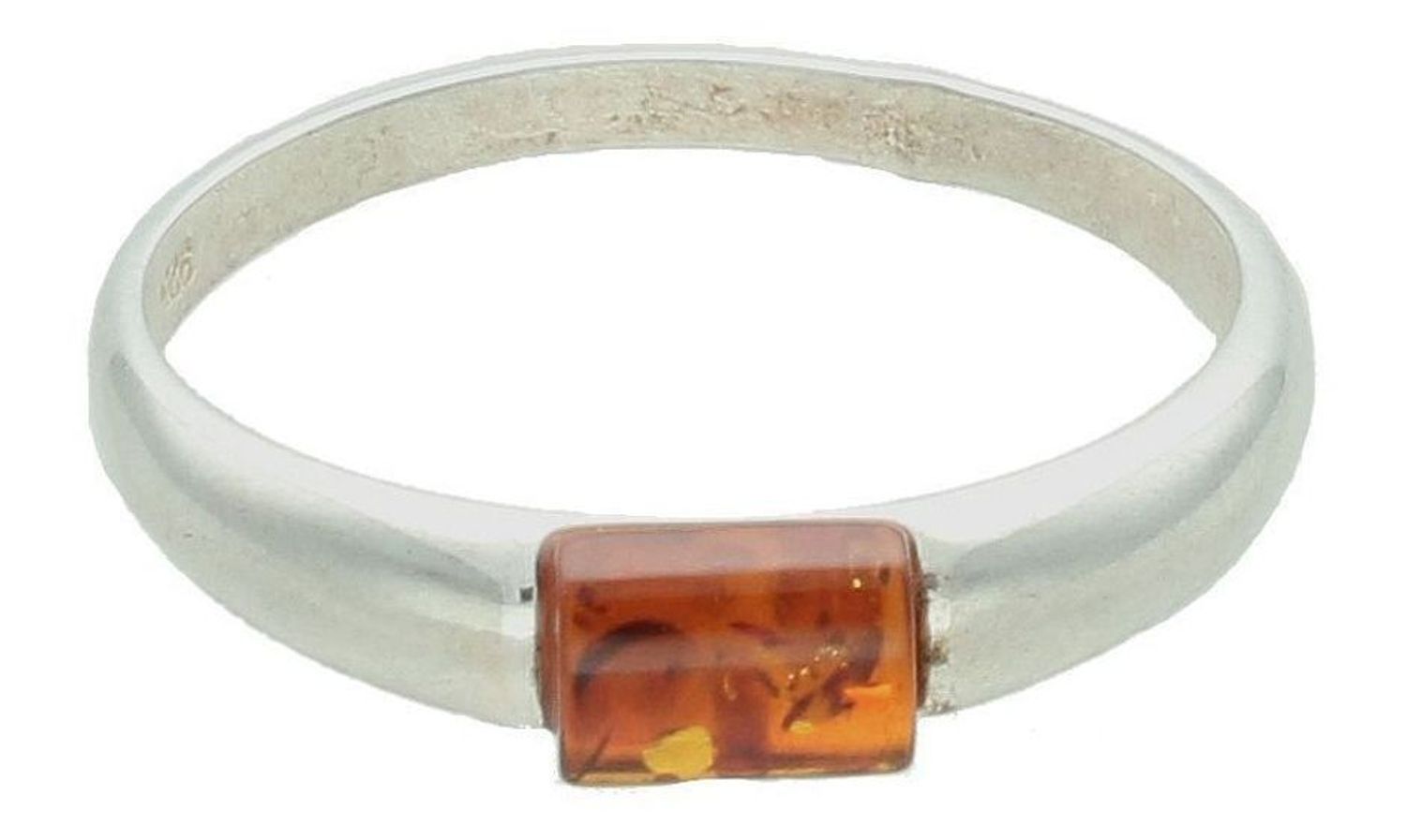 Srebrny pierścionek damski 925 z bursztynem bałtyckim rozmiar 23 DIA-PRS-4564-925.jpg