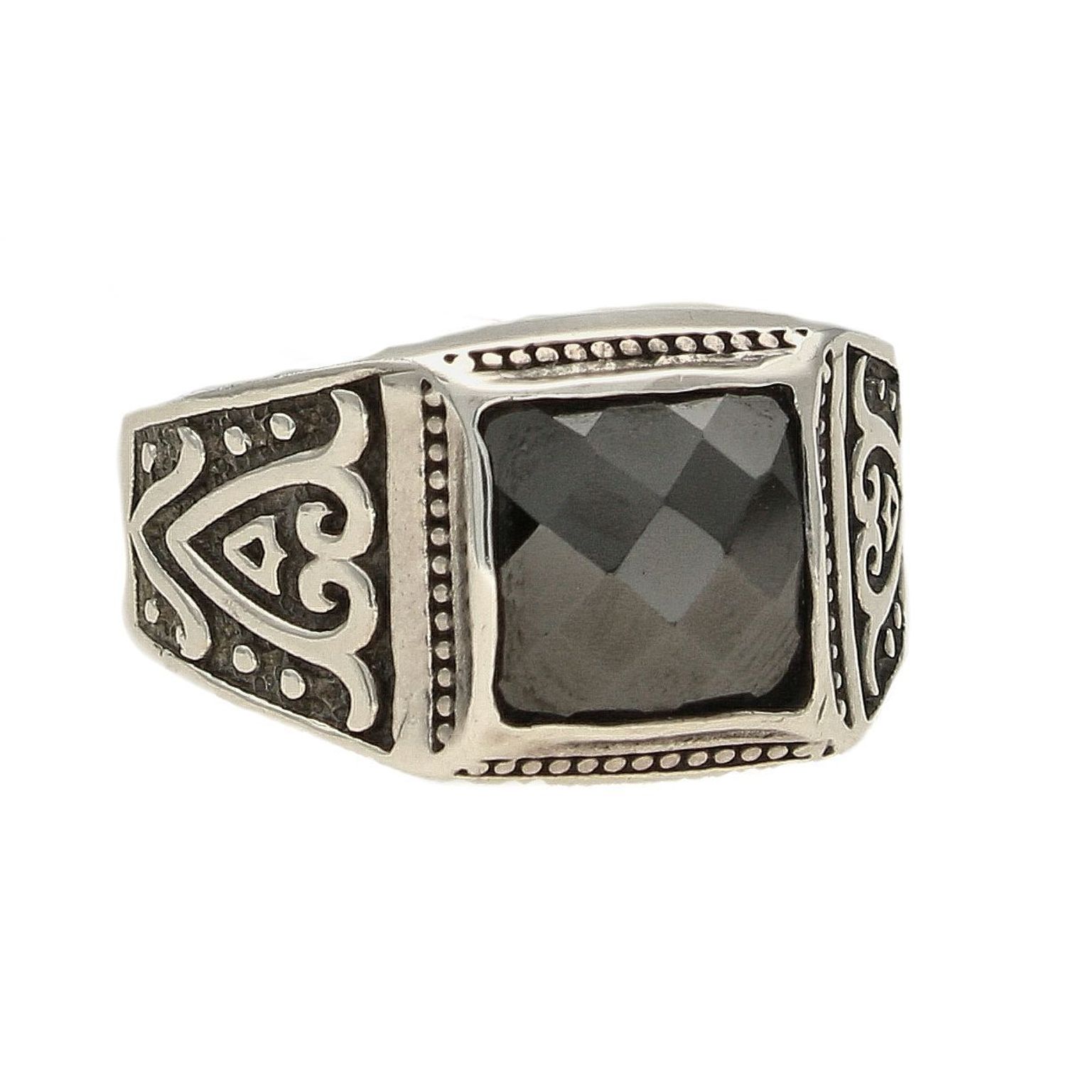 Srebrny sygnet o kwadratowej formie z Onyksem 925 DIA-PRS-4978-925 (1).jpg
