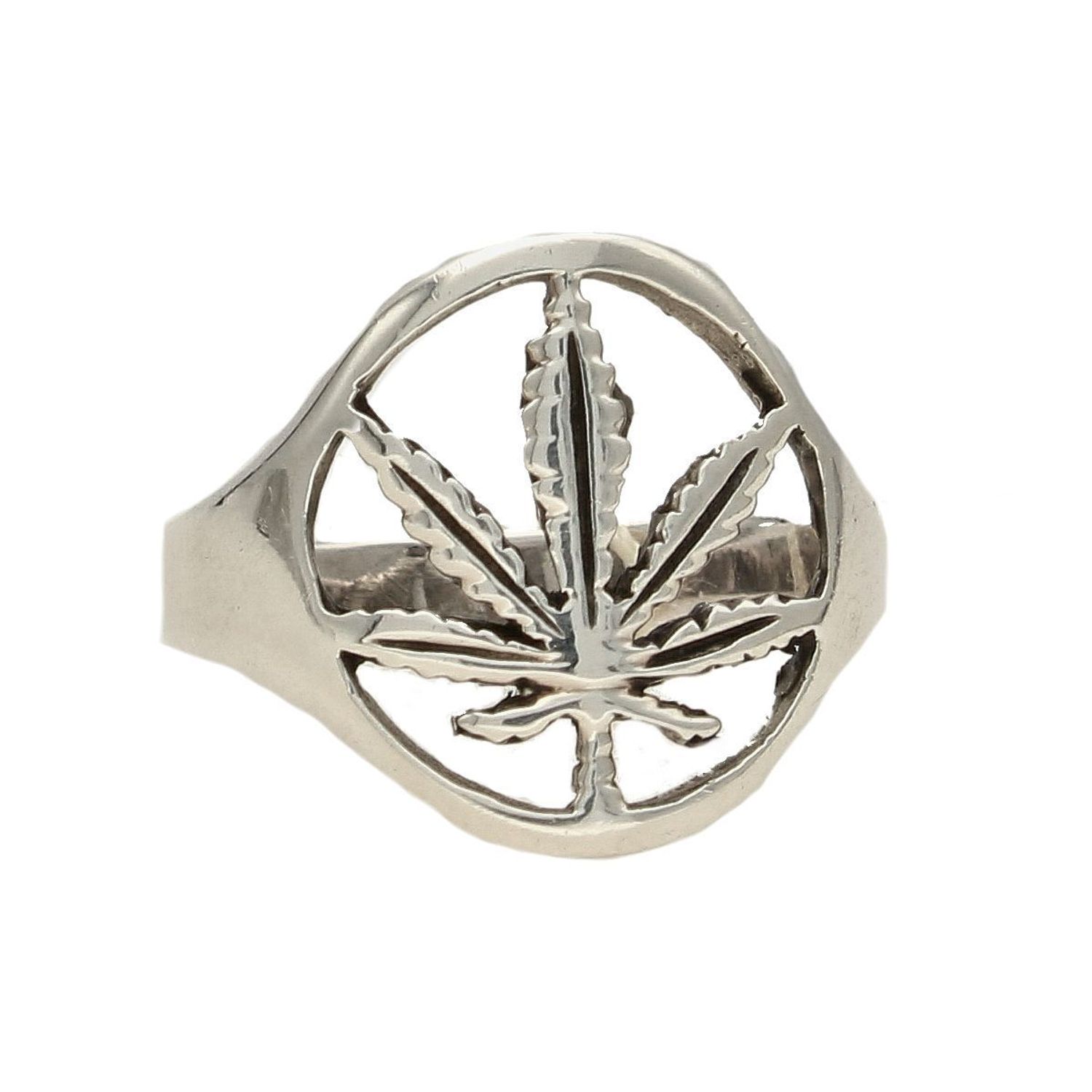 Srebrny pierścionek z motywem konopi indyjskiej 925 DIA-PRS-4988-925 (1).jpg