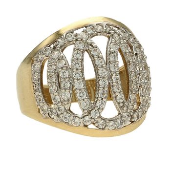 Złoty pierścionek szeroka obrączka z cyrkonią DIA-PRS-5039-585 (1).jpg