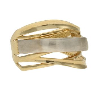 Złoty pierścionek szeroka obrączka z białym złotem DIA-PRS-5048-585 (1).jpg