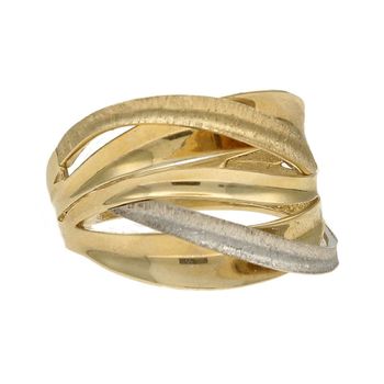 Złoty pierścionek łączenie żółtego i białego złota DIA-PRS-5052-585 (1).jpg