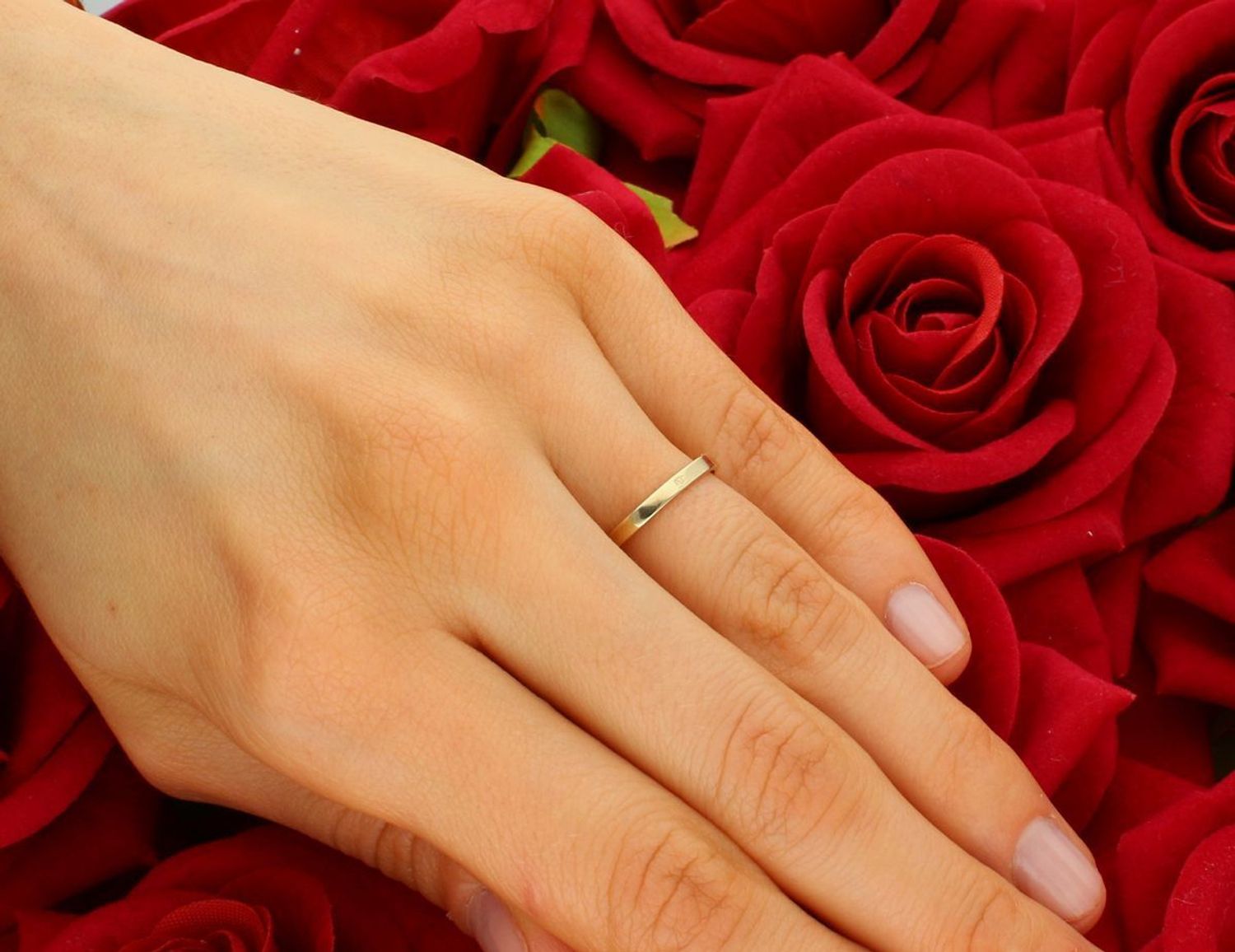 Złoty pierścionek na zaręczyny 'Prawdziwy blask'  próba 333, rozumiar 9 DIA-PRS-5079-333 1.jpg