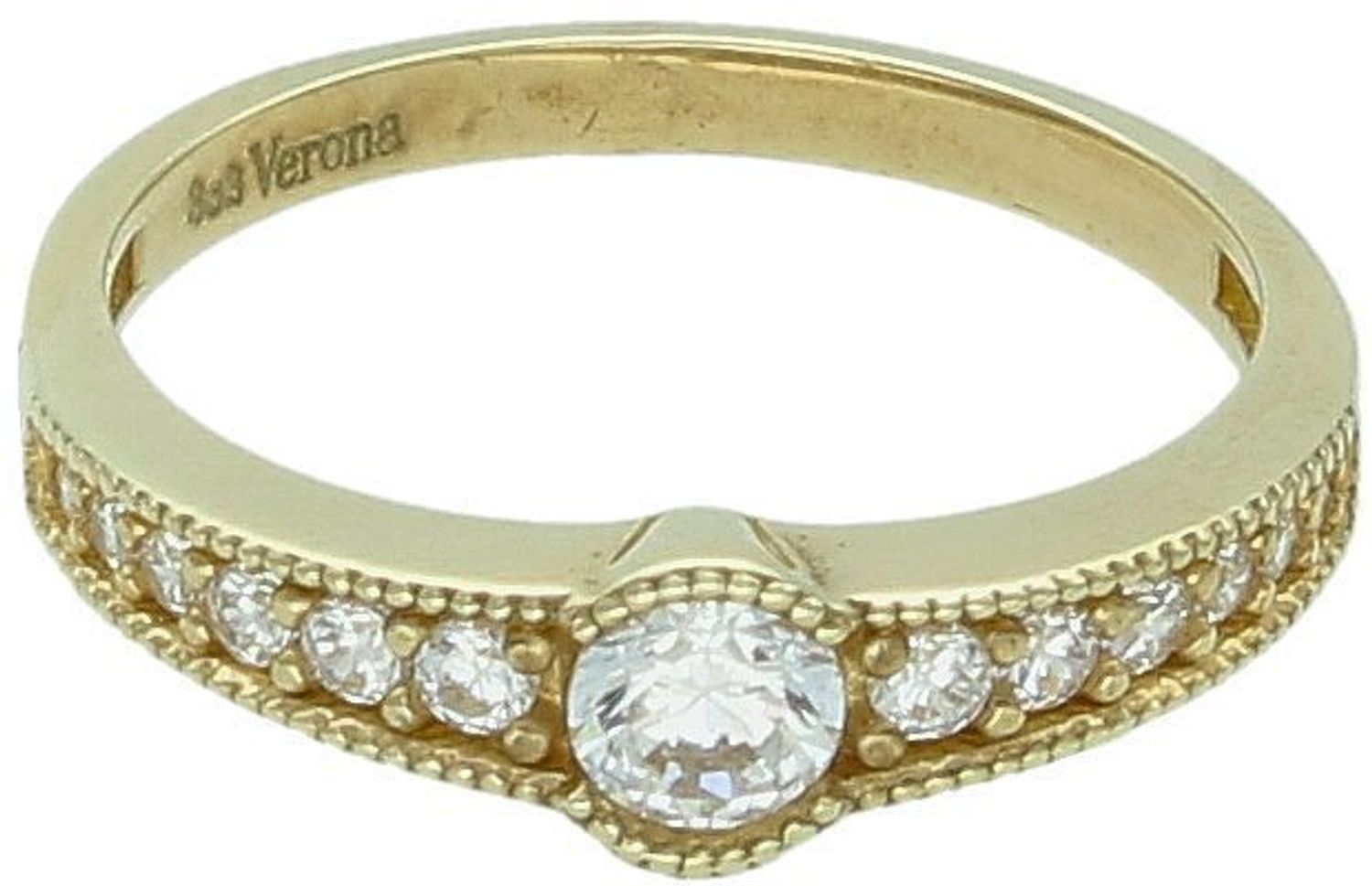 Złoty pierścionek na zaręczyny 'Prawdziwy blask'  próba 333, rozumiar 9 DIA-PRS-5079-333 1.jpg