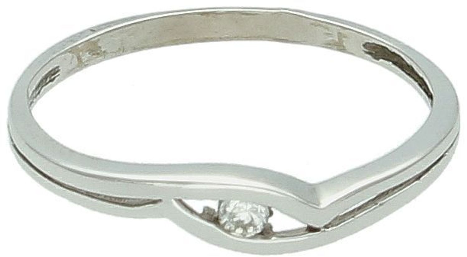 Złoty pierścionek białe złoto z cyrkonią DIA-PRS-5080-333. Złoty pierścionek o nowoczesnej odsłonie świetnie się sprawdzi na prezent z okazji urodzin, imienin czy rocznicy ślubu1.jpg