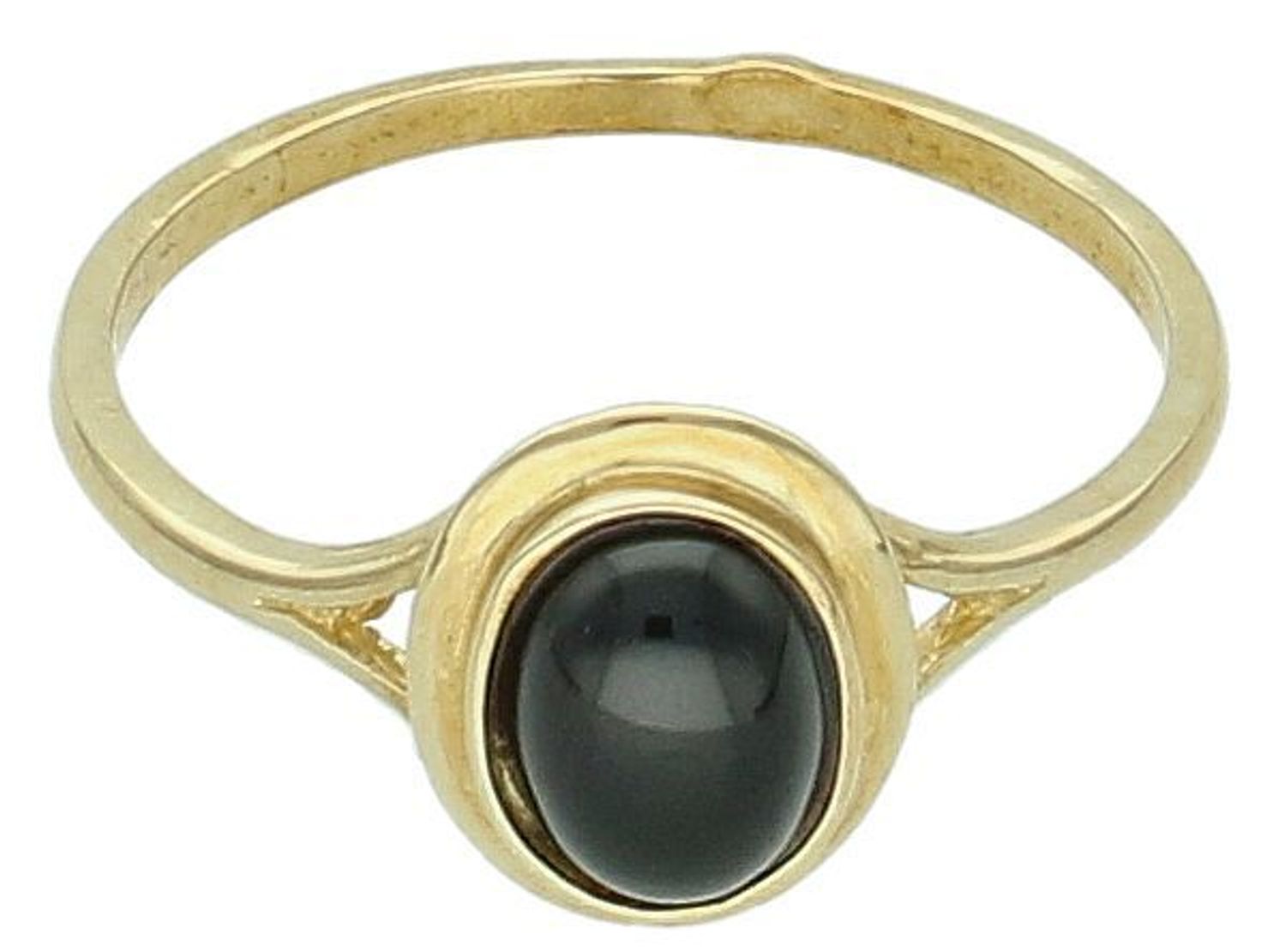 Złoty pierścionek 'Klasyka z czarnym oczkiem'.jpg