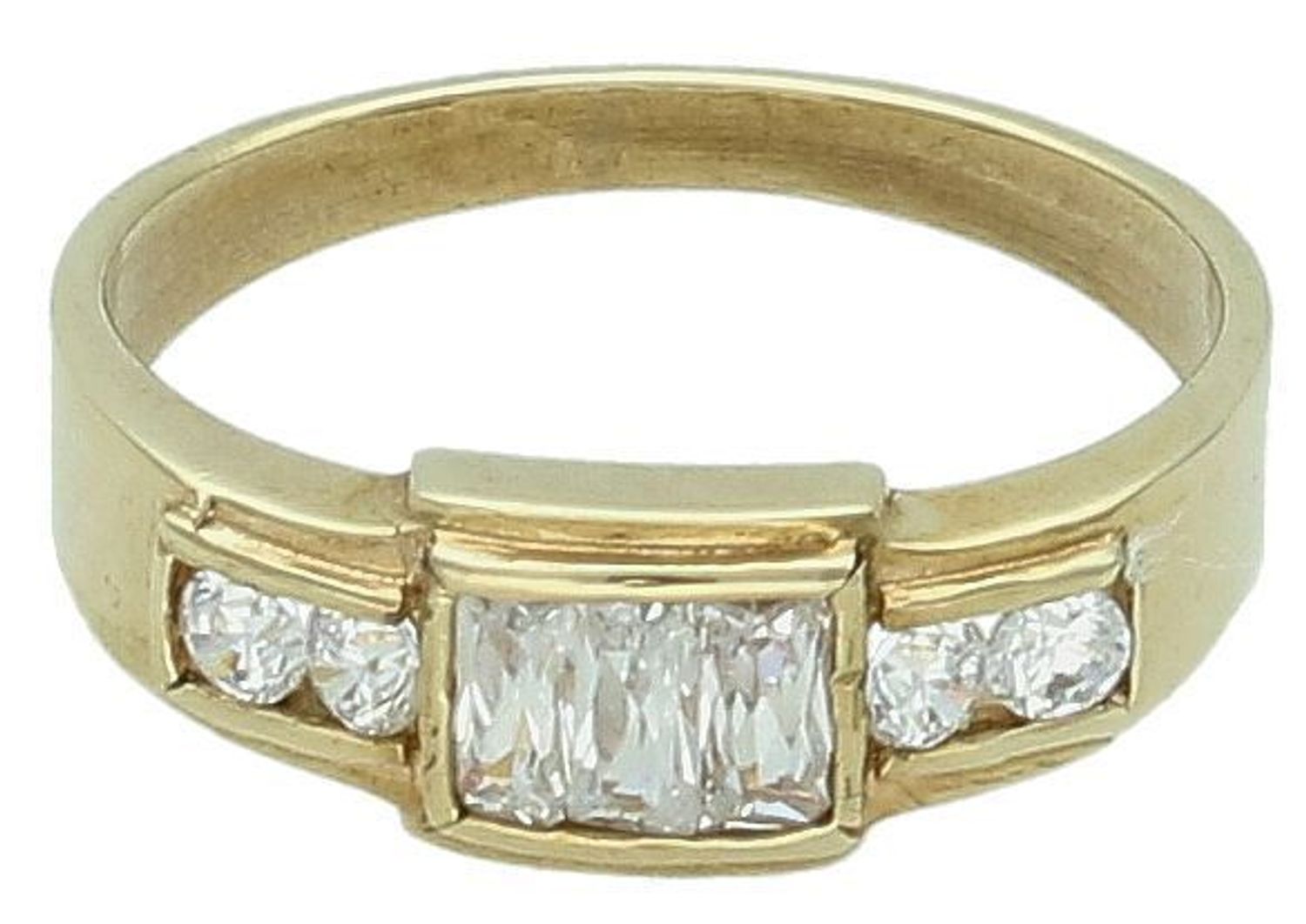 Złoty pierścionek 333 zaręczynowy 'Eleganckie cyrkonie' rozmiar 111.jpg