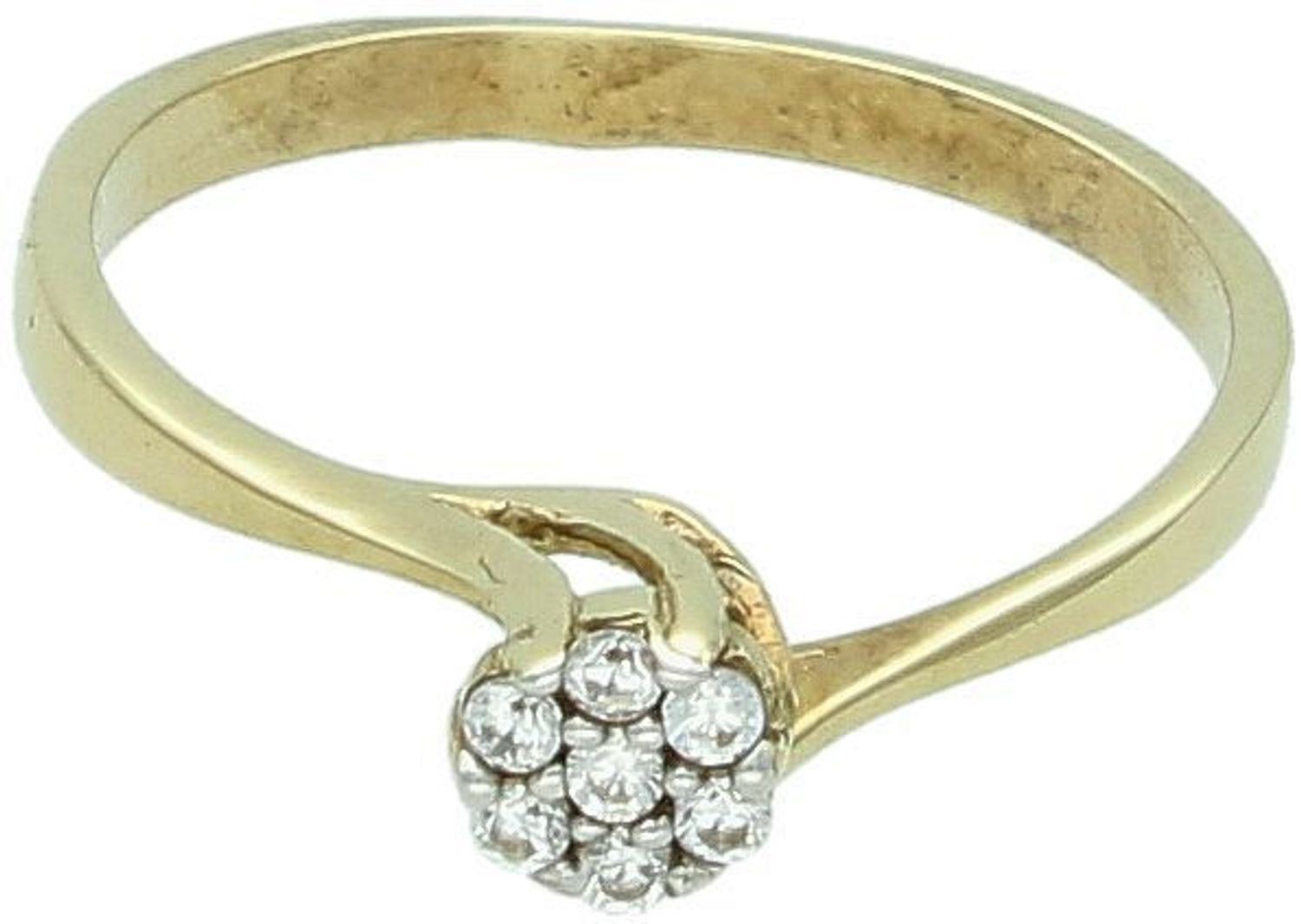 Złoty pierścionek zaręczynowy z cyrkonią DIA-PRS-5123-333. Złote pierścionki Apart. Biżuteria Apart.  Złoty pierścionek w klasycznej odsłonie świetnie się sprawdzi na prezent z okazji urodzin, 1.jpg