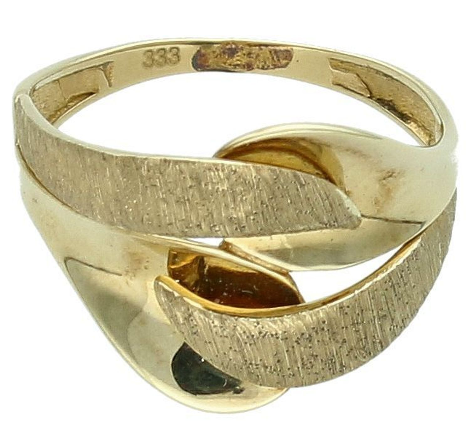 Złoty pierścionek damski 'Matowe zdobienie' rozmiar 15 DIA-PRS-5175-333. Złoty pierścionek ozdobiony matowymi elementami. Na prezent. Pierścionek doskonały na co dzień jak i do wieczorowych 1.jpg