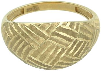 Złoty pierścionek damski 333 „Połyskujące kwadraty” – elegancki i nowoczesny Au.jpg