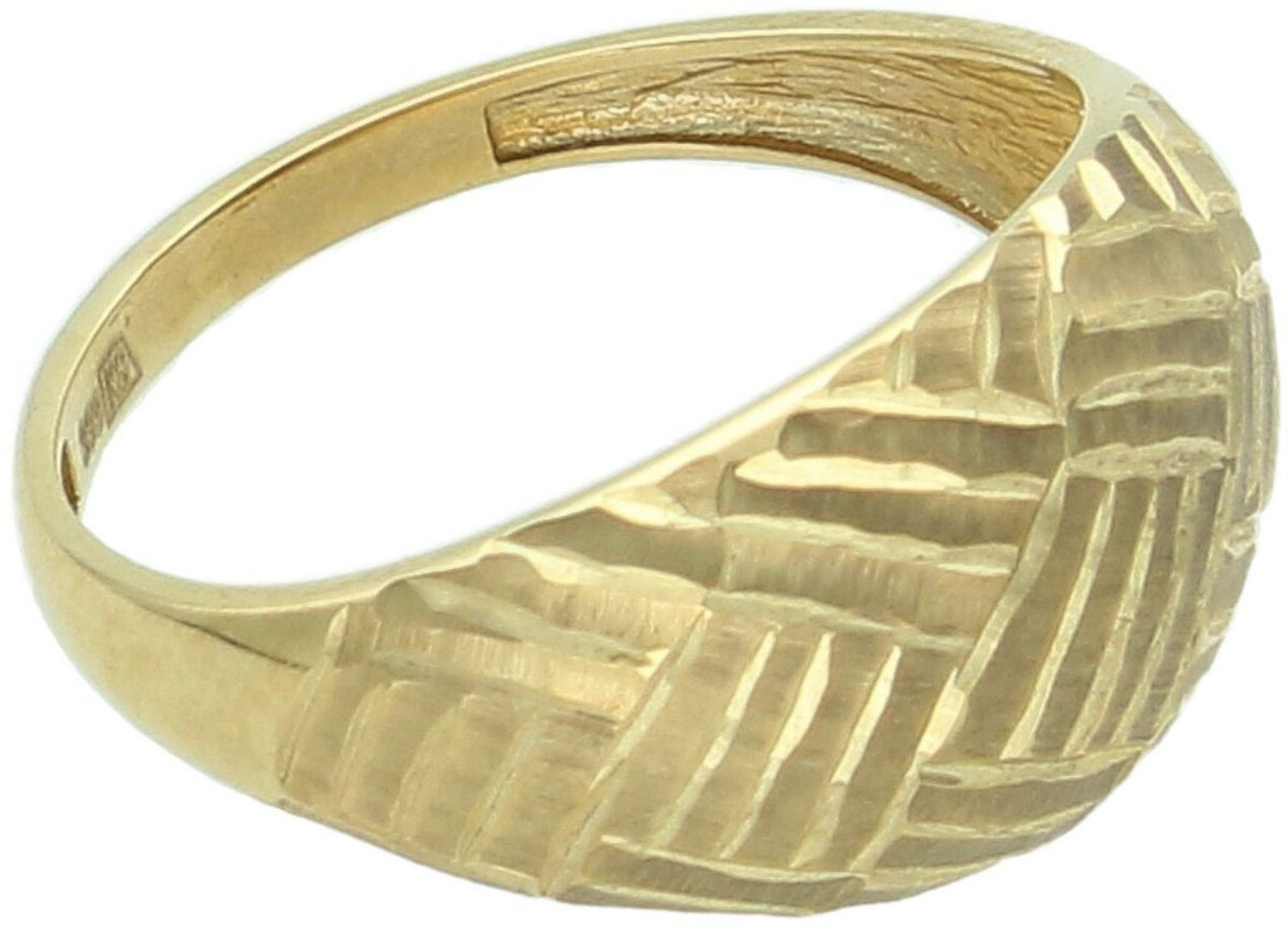 Złoty pierścionek damski 333 „Połyskujące kwadraty” – elegancki i nowoczesny Au.jpg