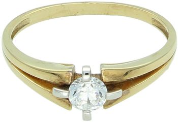 Złoty pierścionek zaręczynowy z cyrkonią  Próba 333 Au.jpg