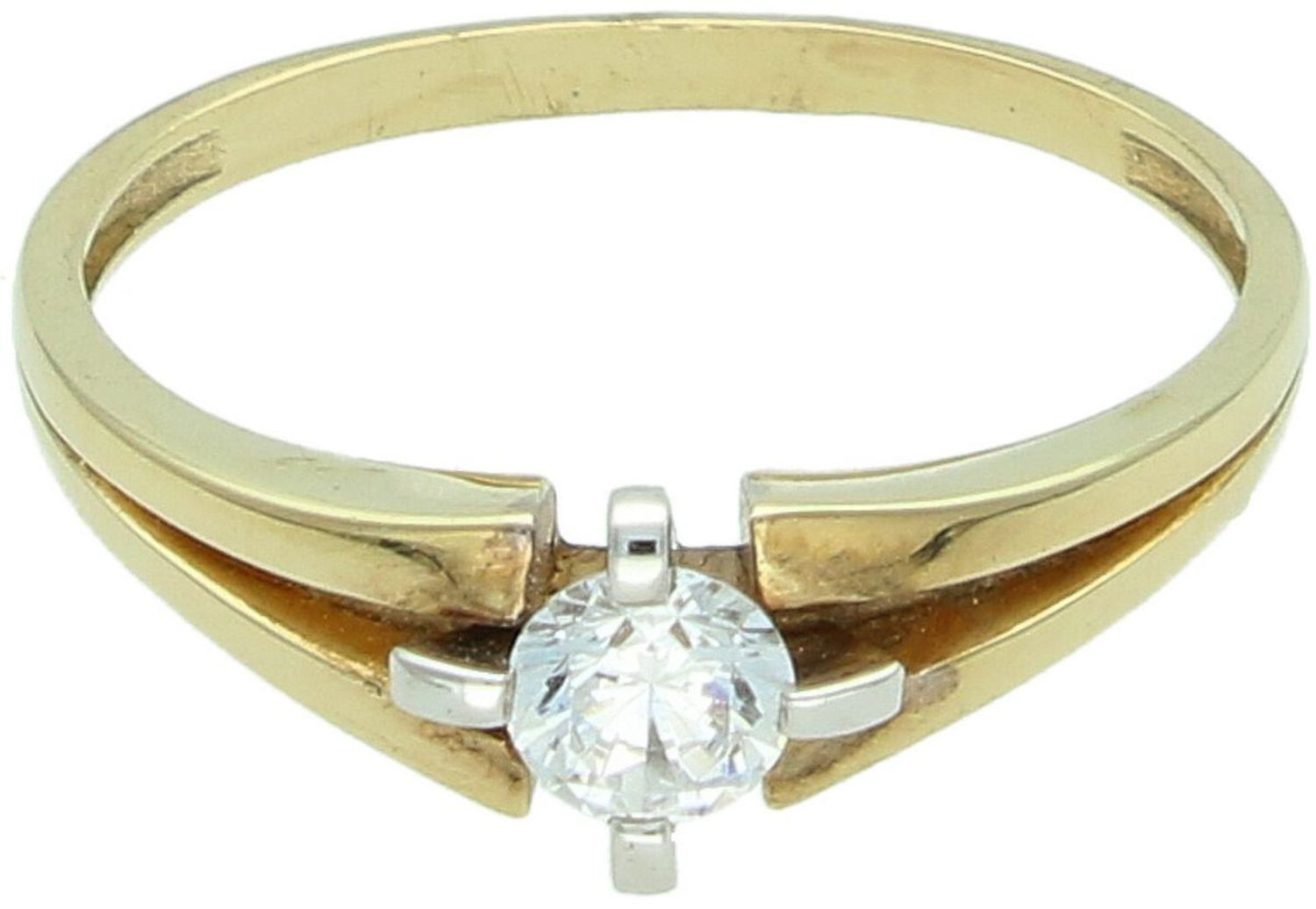 Złoty pierścionek zaręczynowy z cyrkonią  Próba 333 Au.jpg