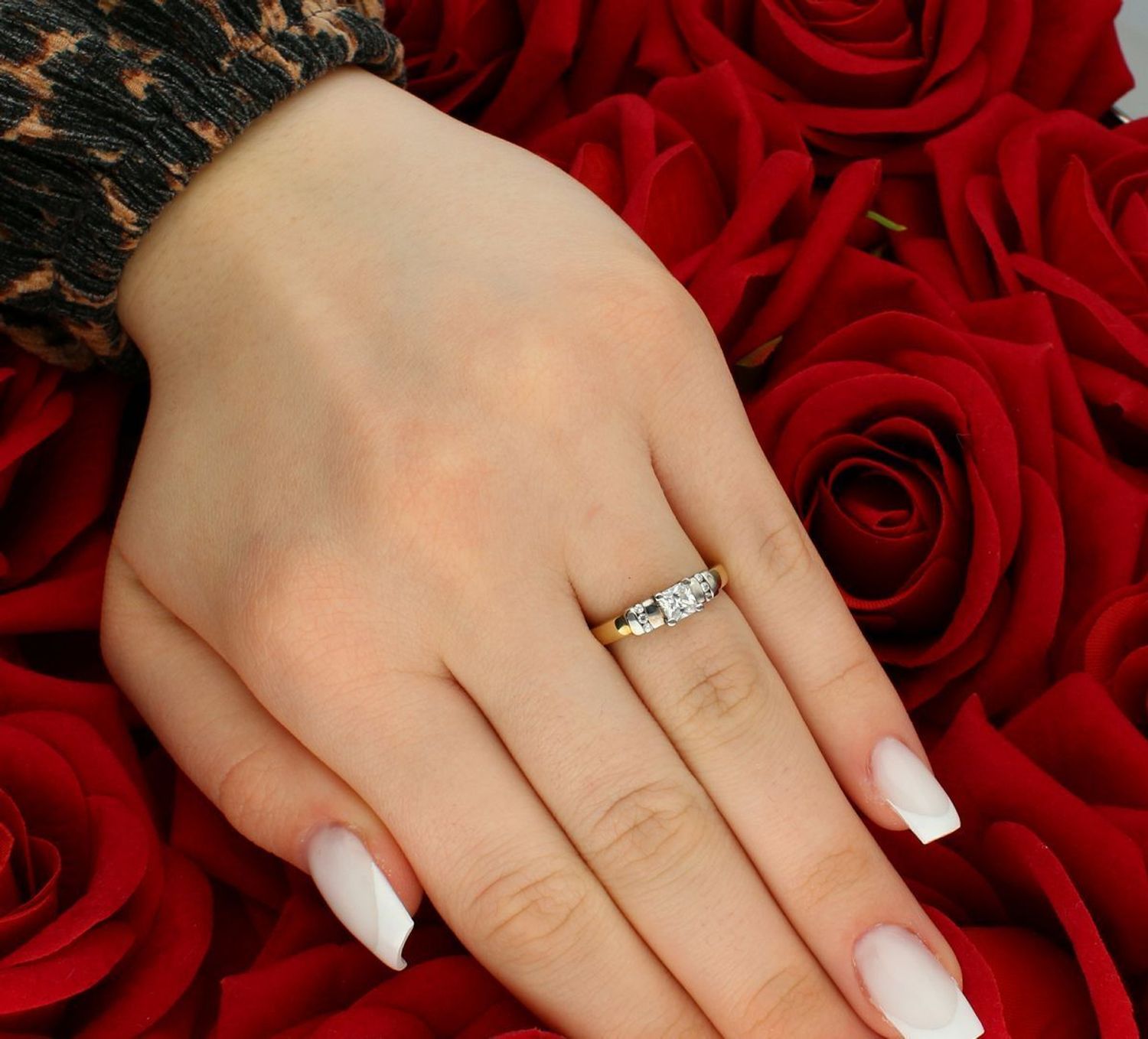 Złoty pierścionek zaręczynowy z cyrkonią próba 333 rozmiar 13, DIA-PRS-5217-333. 💍 Złoty Pierścionek Zaręczynowy z Cyrkonią - Próba 333, Rozmiar 13  ✨ Wyjątkowy pierścionek 1.jpg