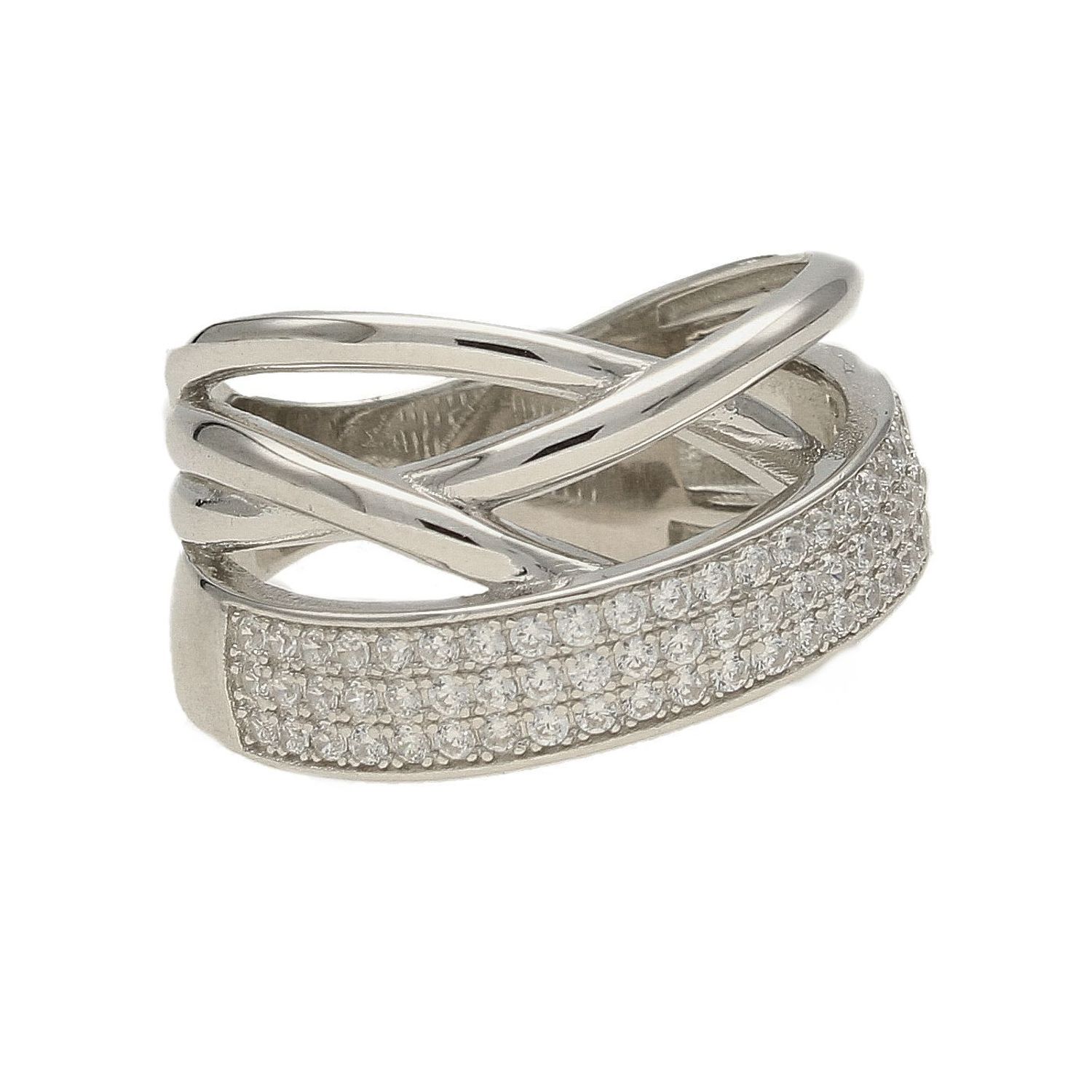 Srebrny pierścionek 'Plecionka z cyrkoniami' DIA-PRS-5465-925 (1).jpg