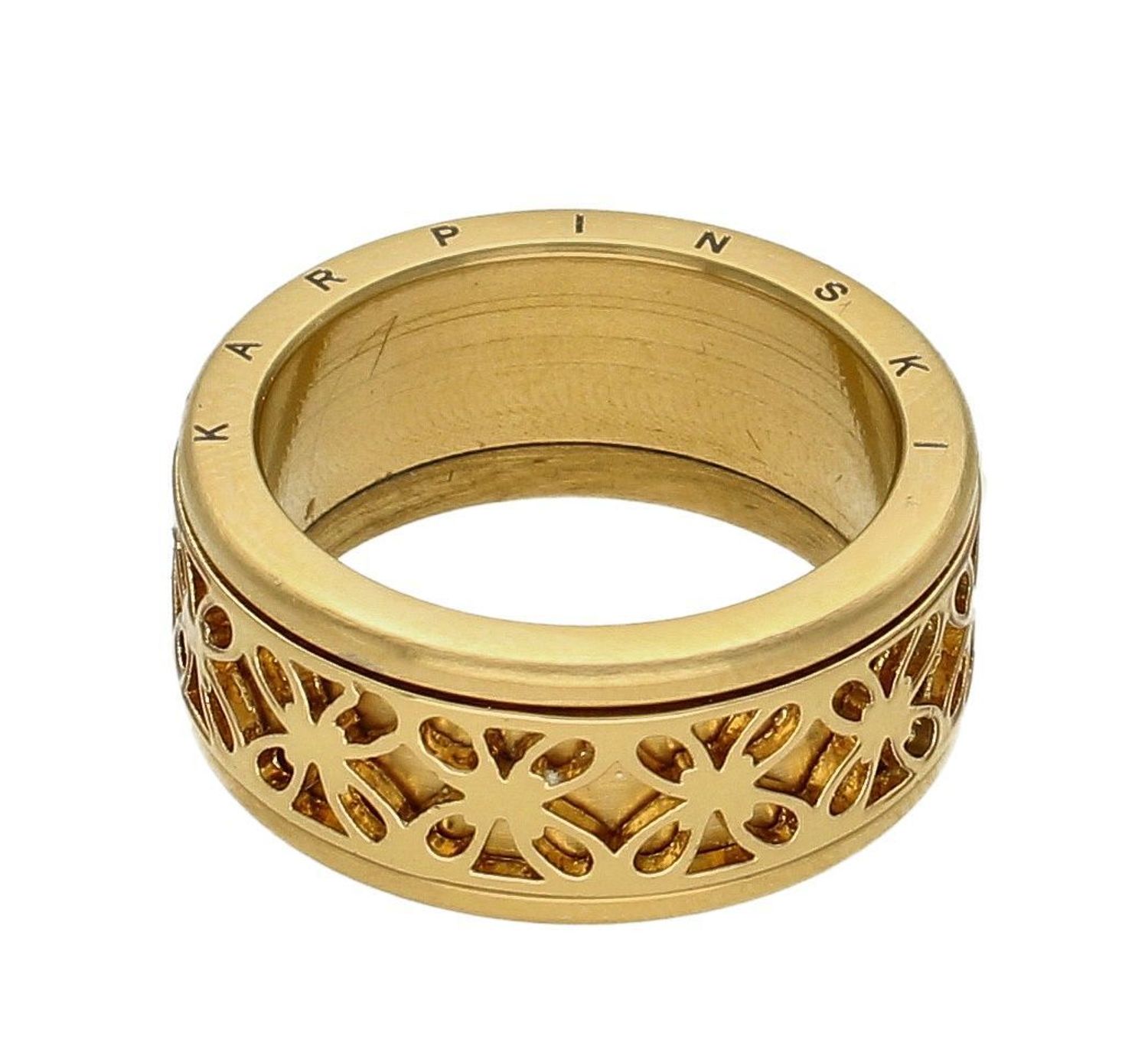 Stalowa obrączka ażurowa w kolorze złota DIA-PRS-5747-INNE.  Pierścionek w kolorze złota. Pierścionek stalowy. Pierścionek obrączka. Pierścionek o ażurowym wzorze. Pierścionek idealny na prezent.  (3).jpg