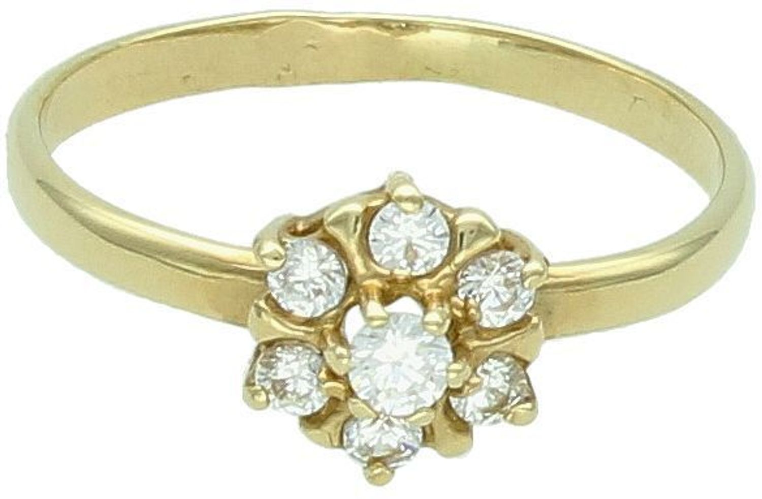 Złoty pierścionek z kwiatkiem z cyrkoniami rozmiar 12.jpg