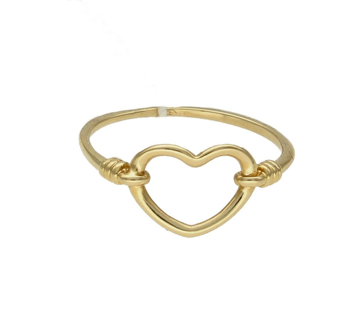 Złoty pierścionek damski 585 Kochające serce DIA-PRS-6037-585. Pierścionek z motywem serca wykonany z najwyższej jakości złota próby 585 Minimalistyczny pierścionek podkreśli piękno wyjątkowych momentów zaręczyn, rocznic, ju (4).jpg