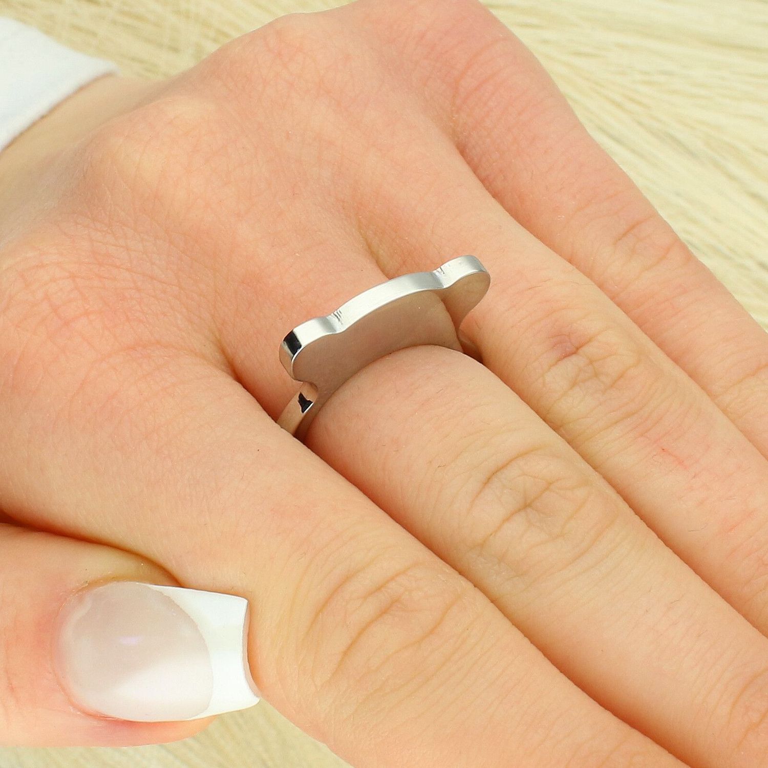 Stalowy Pierścionek Miś Srebrny „Touse” – Rozmiar 15 touse.jpg