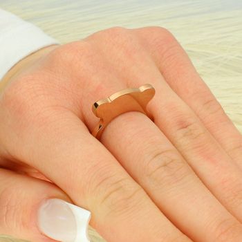 Stalowy Pierścionek Miś Różowe Złoto „Touse” – Rozmiar 15 miś.jpg