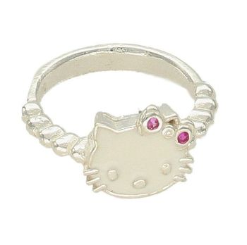 Srebrny pierścionek Hello Kitty dla dziewczynki DIA-PRS-6315-925. Pierścionek dla dziewczynki..jpg