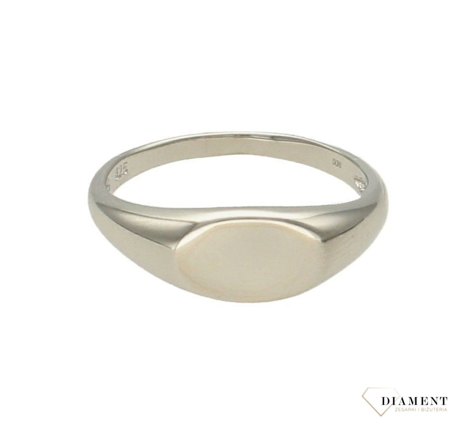 Srebrny pierścionek gładki sygnet 925 DIA-PRS-6641-925. srebrny pierścionek gładki. Srebrny pierścionek klasyczny. Srebrny pierścionek sygnet. Sygnet dla mężczyzny. Sygnet dla kobiety. Srebrny pierścionek i.jpg