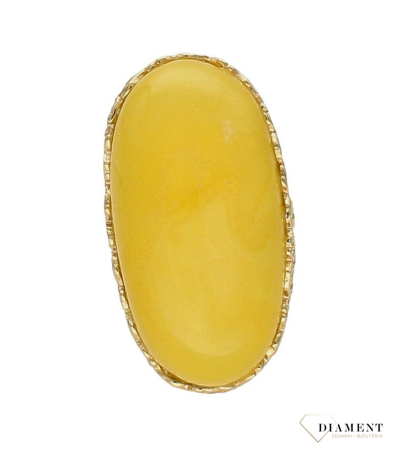 Złoty pierścionek 585 z mlecznym bursztynem DIA-PRS-7000-585. Złoty pierścionek z bursztynem. Złoty pierścionek z kamieniem naturalnym. Złoty pierścionek idealny dla wymagającej kobiety. Złoty pierścionek z bursztynem to świ (3).jpg
