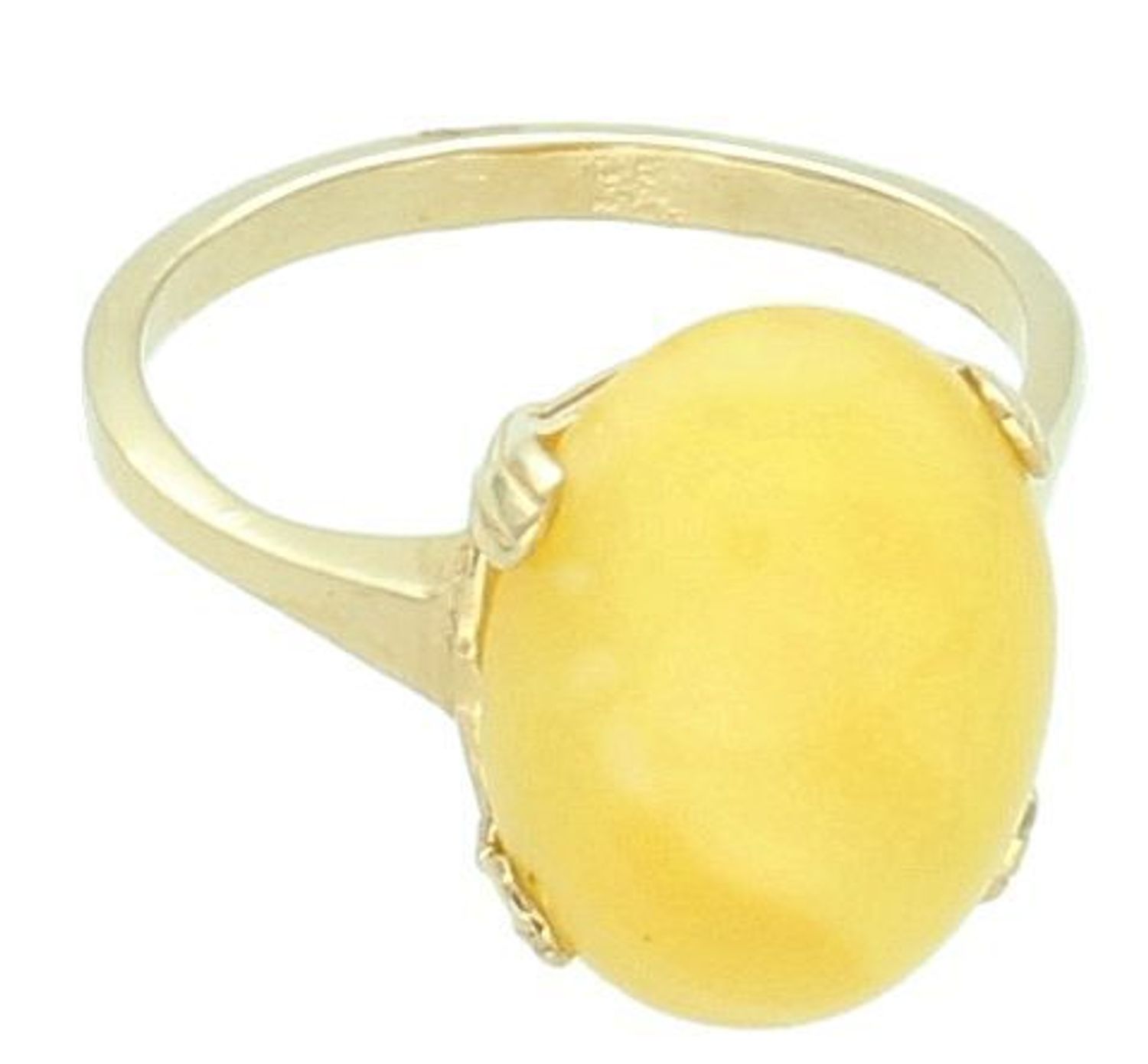 Pierścionek złoty bursztyn 585, DIA-PRS-7001-585 Pierścionek złoty ozdobiony żółtym bursztynem. Pierścionek wykonany z zachowaniem dbałości o każdy szczegół i detal. Dodatek łączy w sobie symbolikę1.jpg