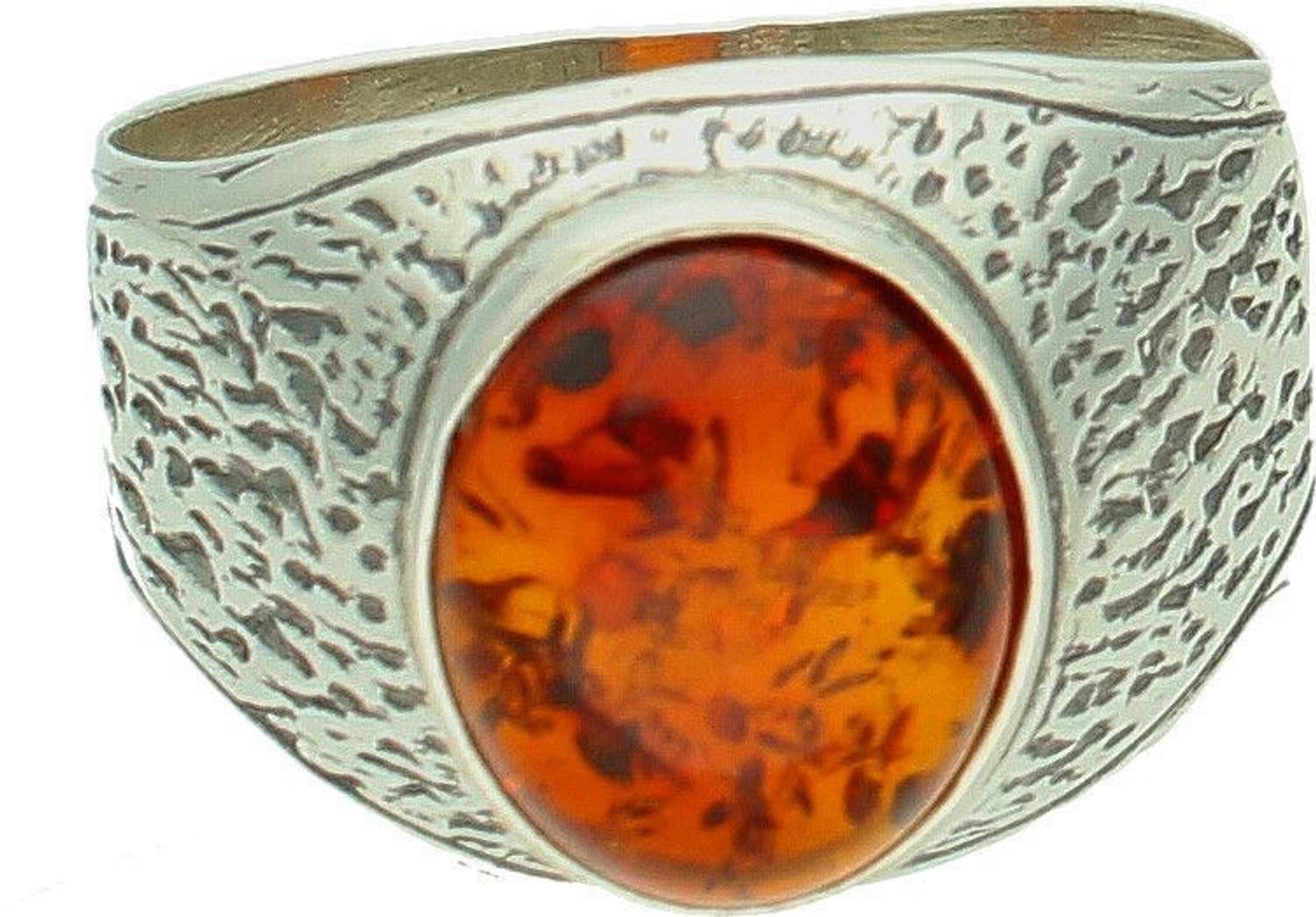 Srebrny pierścionek damski 925 obrączka z bursztynem DIA-PRS-7148-925 (2).jpg