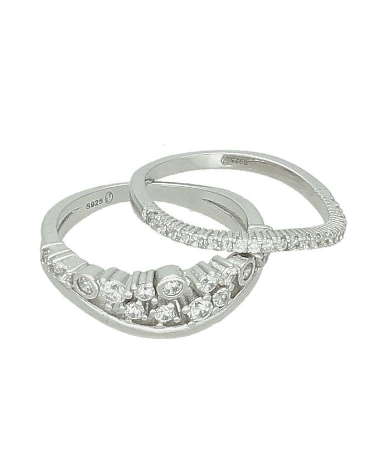 Pierścionek trzy obrączki próba 925, DIA-PRS-7160-925, Srebrny pierścionek wykonany z najwyższej jakości srebra o formie obrączki. Idealny pomysł na prezent dla każdej kobiety. Srebrny pierścionek wykonany z.jpg