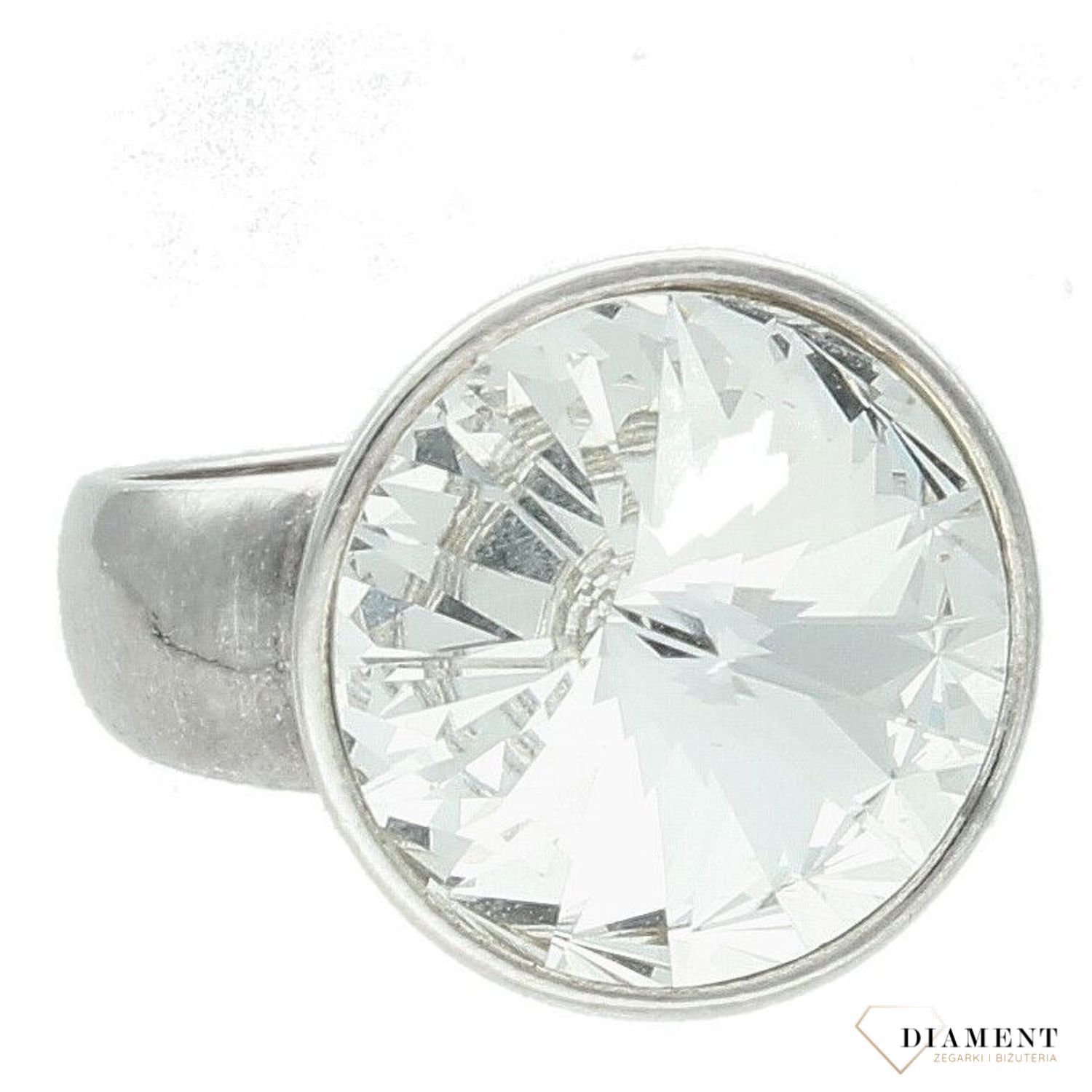 Srebrny pierścionek damski 925 z kryształem Swarovski DIA-PRS-7166-925.  Srebrny pierścionek damski. Pierścionek srebrny dla kobiety. Srebrny pierścionek damski na prezent.1.jpg