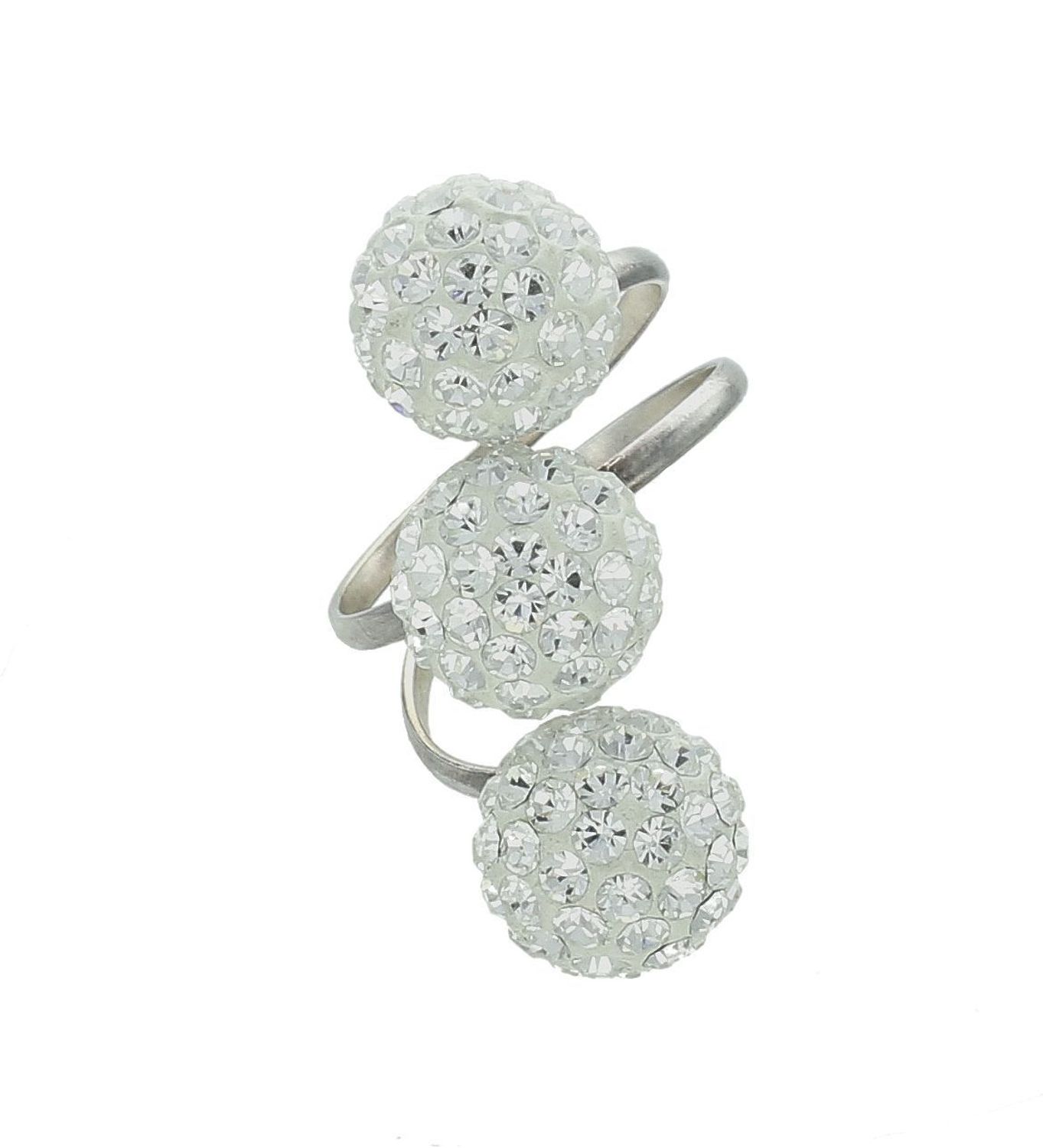 Srebrny pierścionek damski 925 kulki z kryształkami Swarovskiego DIA-PRS-7172-9255.jpg