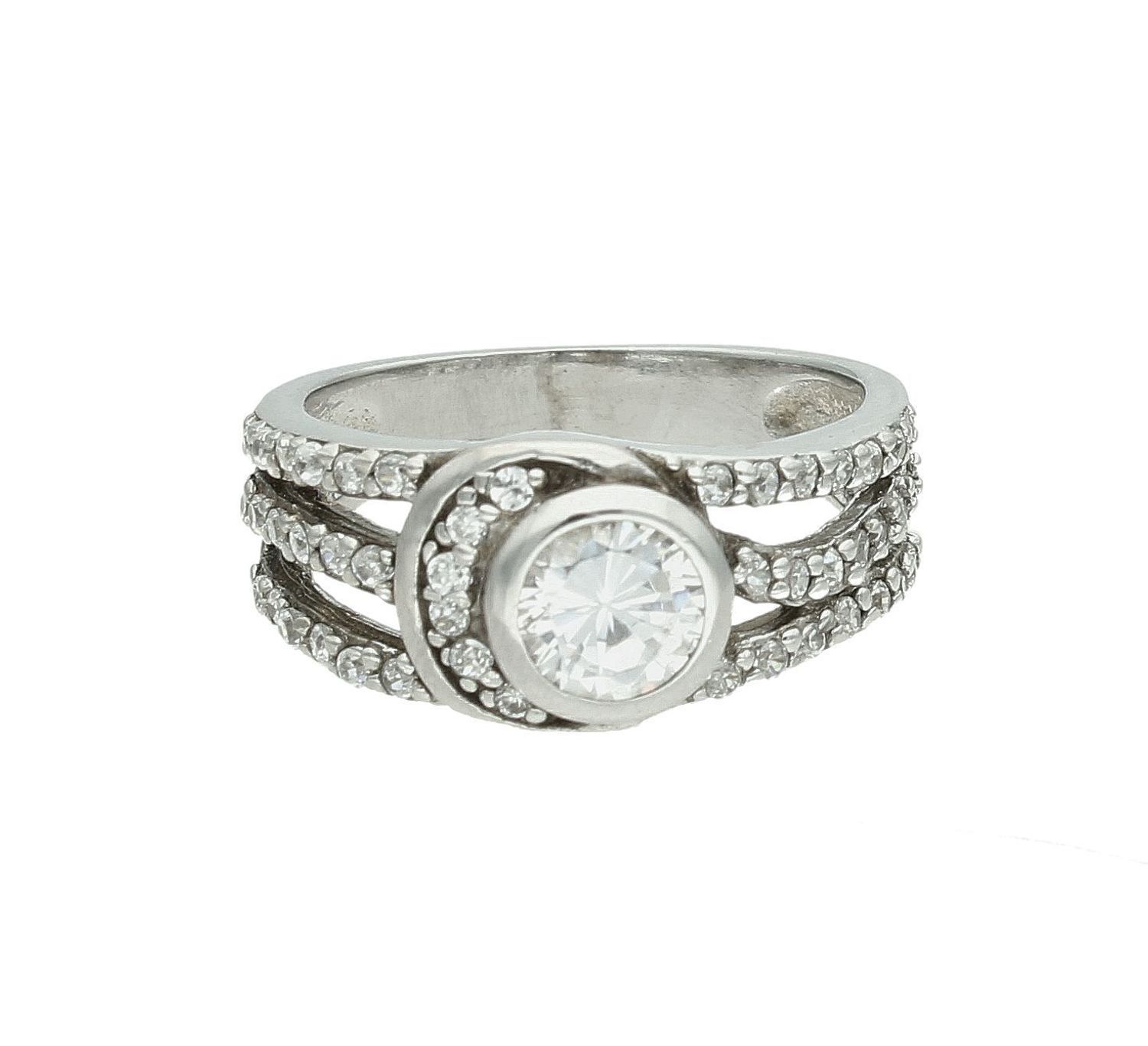 Srebrny pierścionek damski 925 z cyrkonią rozmiar 11 DIA-PRS-7177-925 (2).jpg