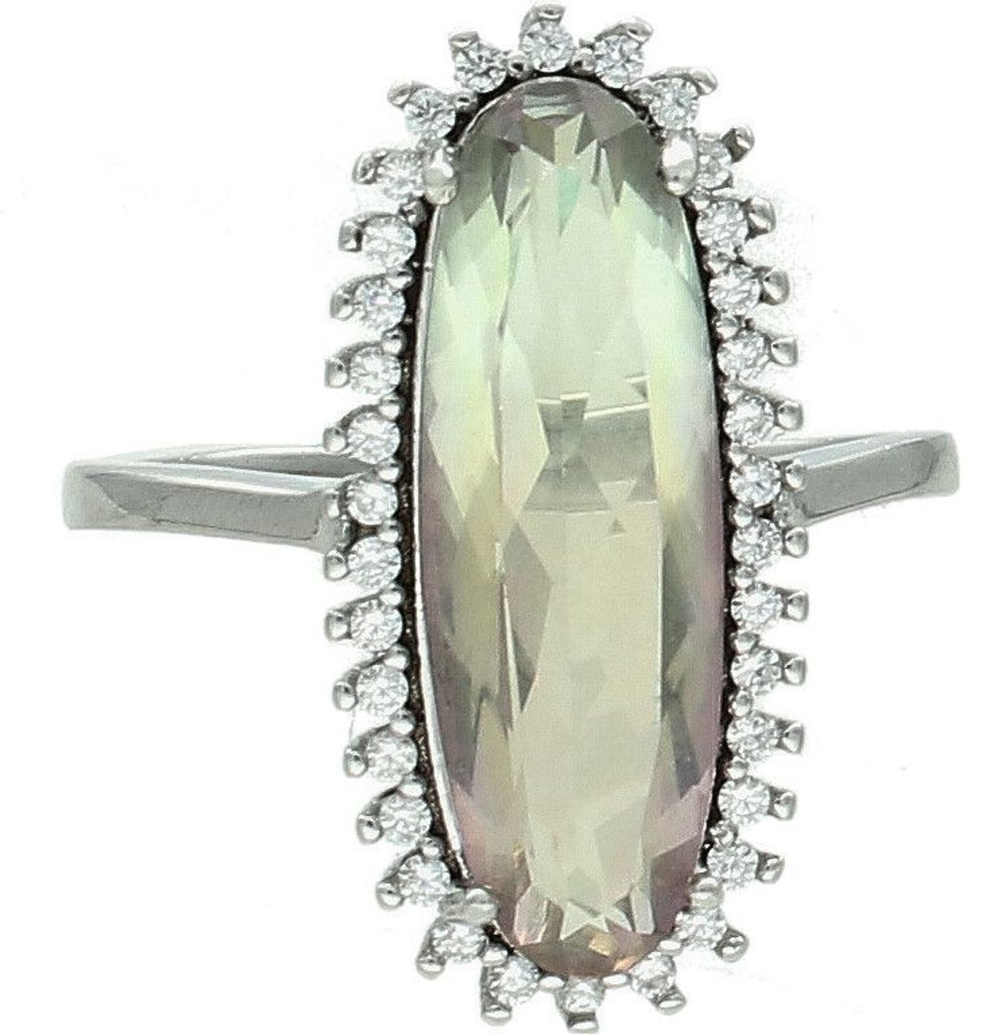 Srebrny pierścionek damski 925 z dużą zieloną cyrkonią Retro rozmiar 18 DIA-PRS-7188-925 (1).jpg