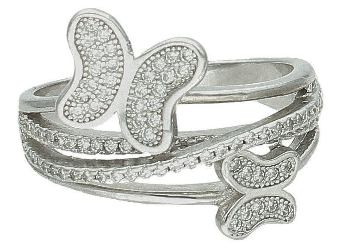 Srebrny pierścionek damski 925 szeroki Motylki DIA-PRS-7189-925 (2).jpg